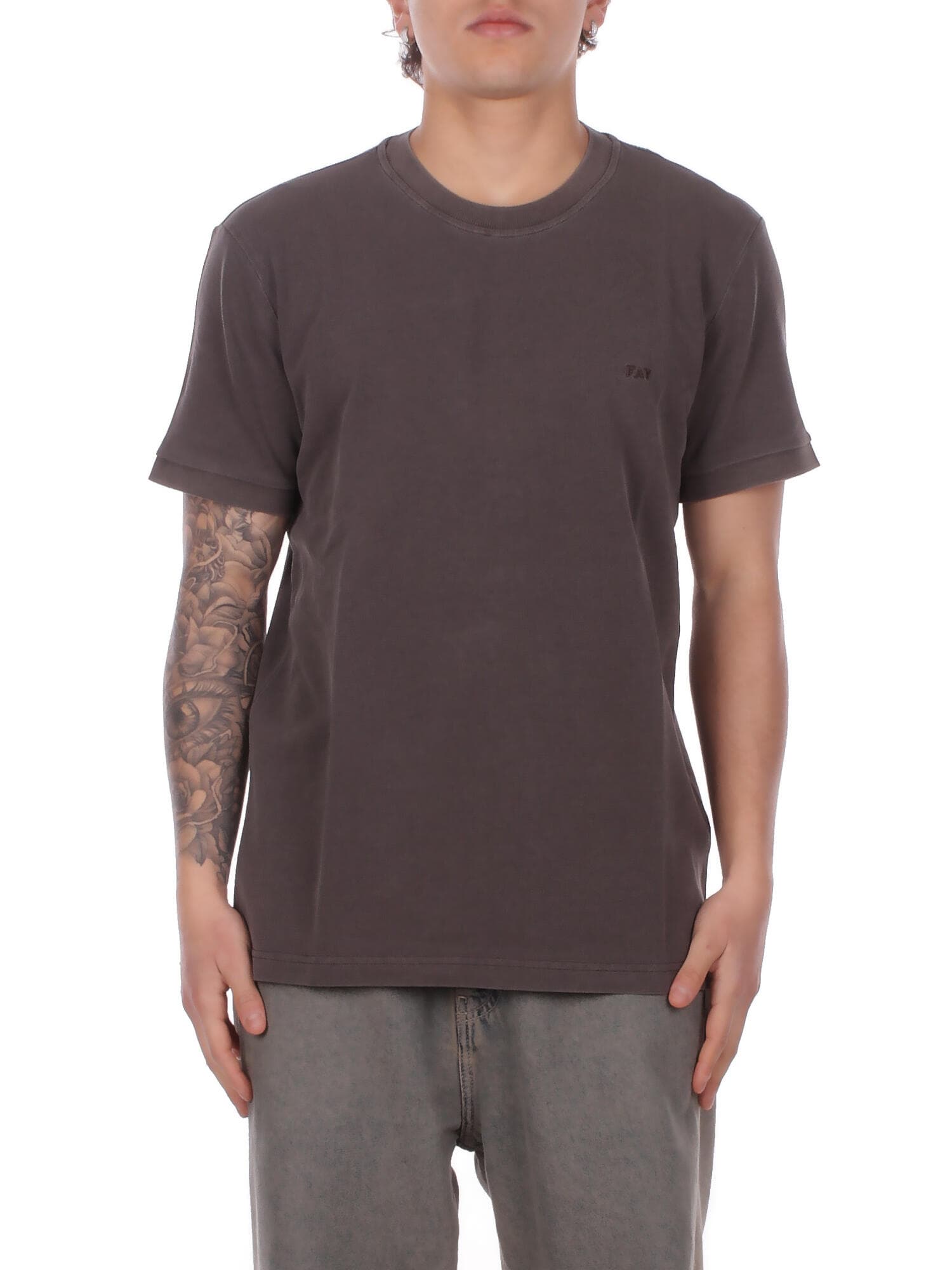 Fay  T-shirt e Polo Marrone scuro - 7