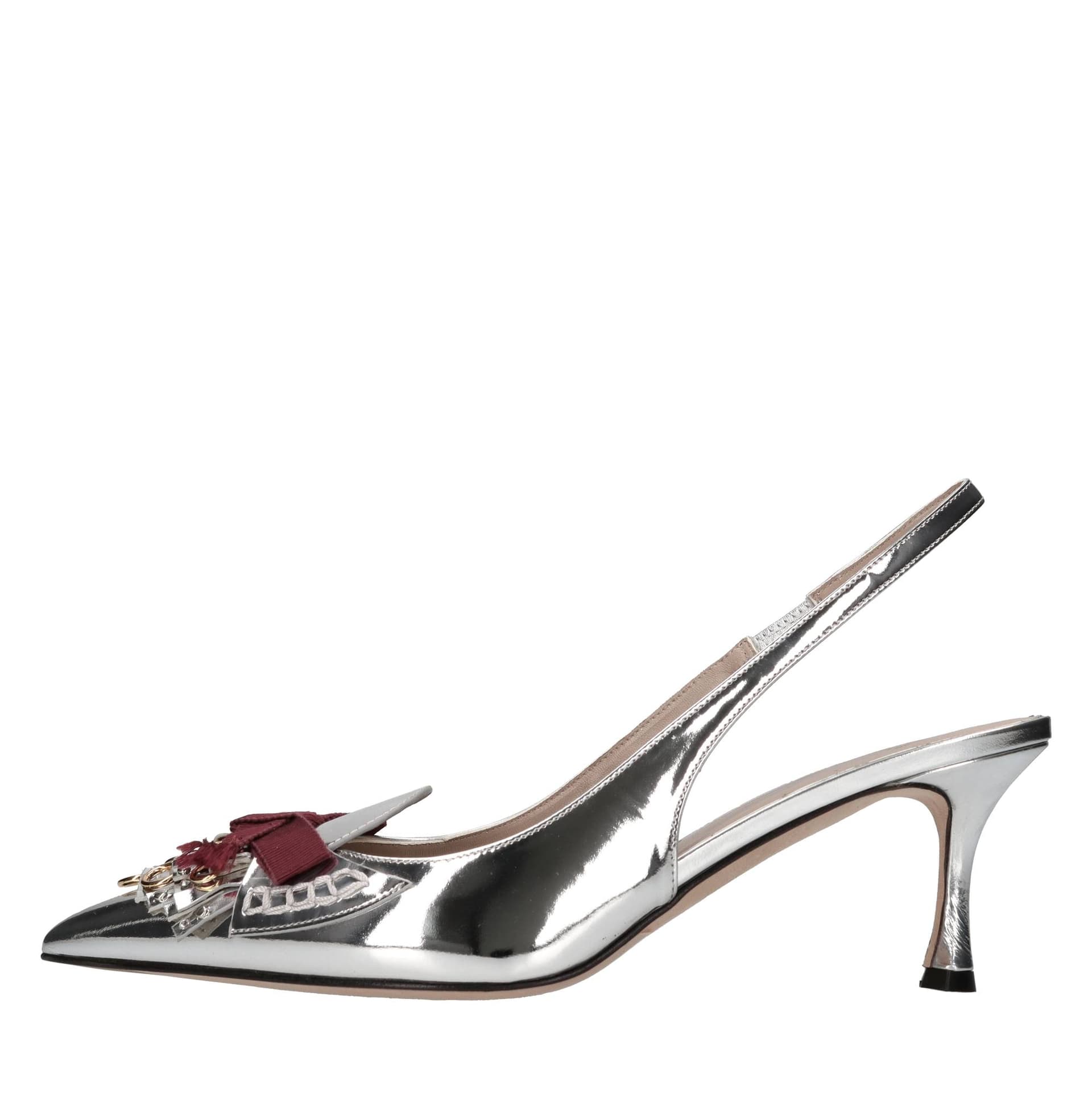 N°21  Scarpe con Tacco Argento - 6