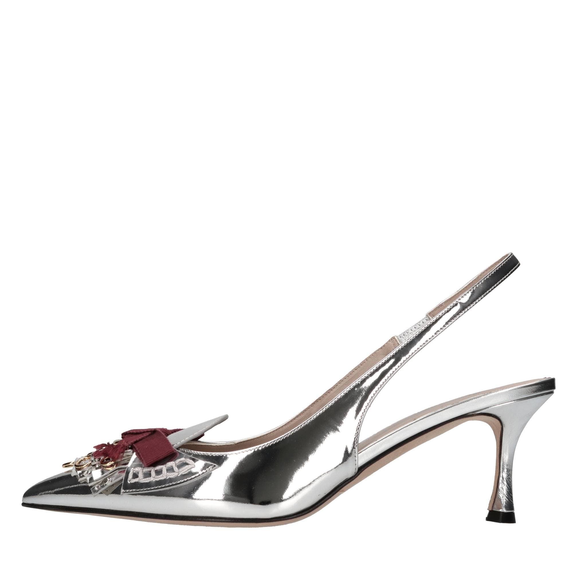 N°21  Scarpe con Tacco Argento