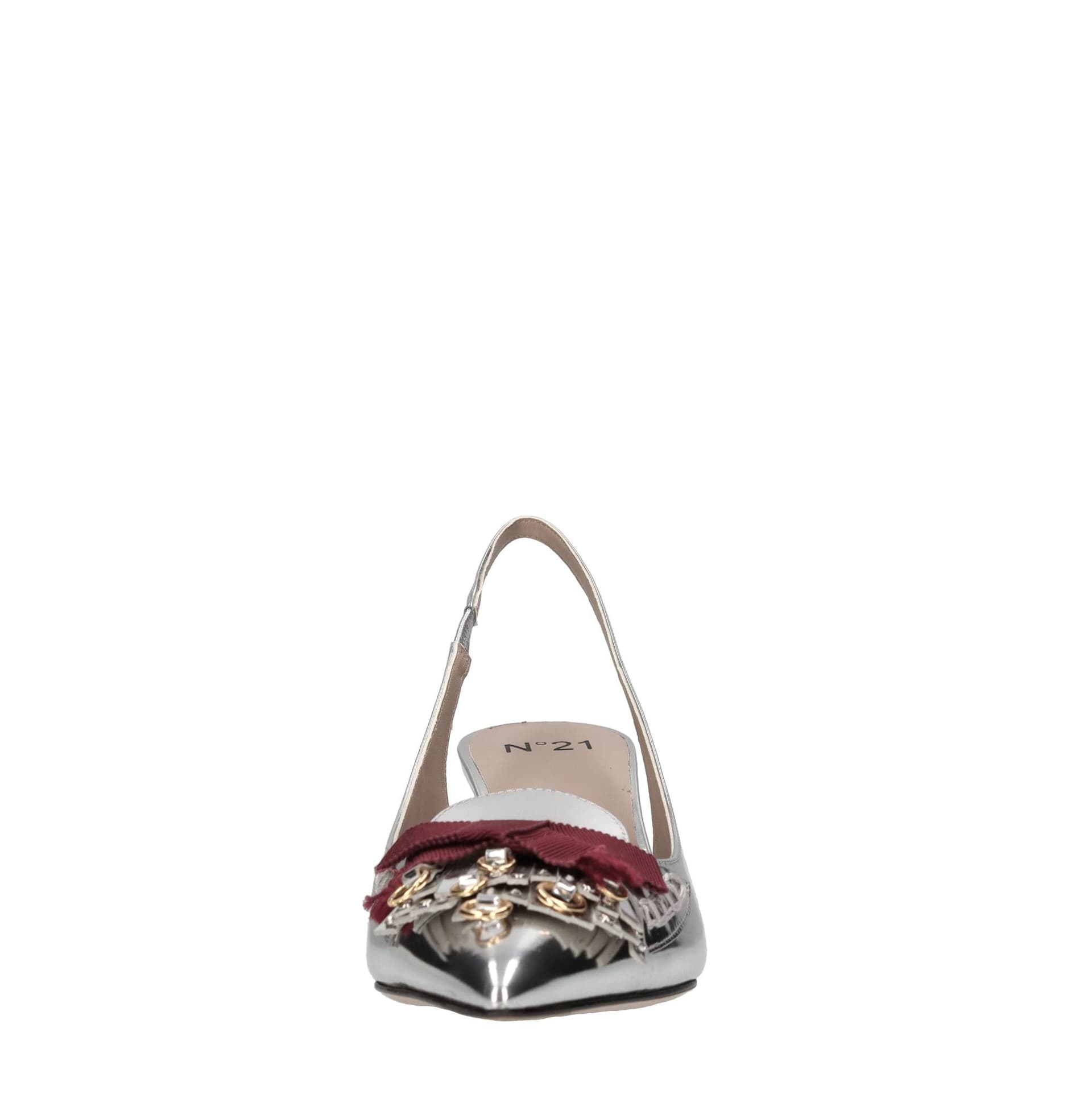 N°21  Scarpe con Tacco Argento - 4