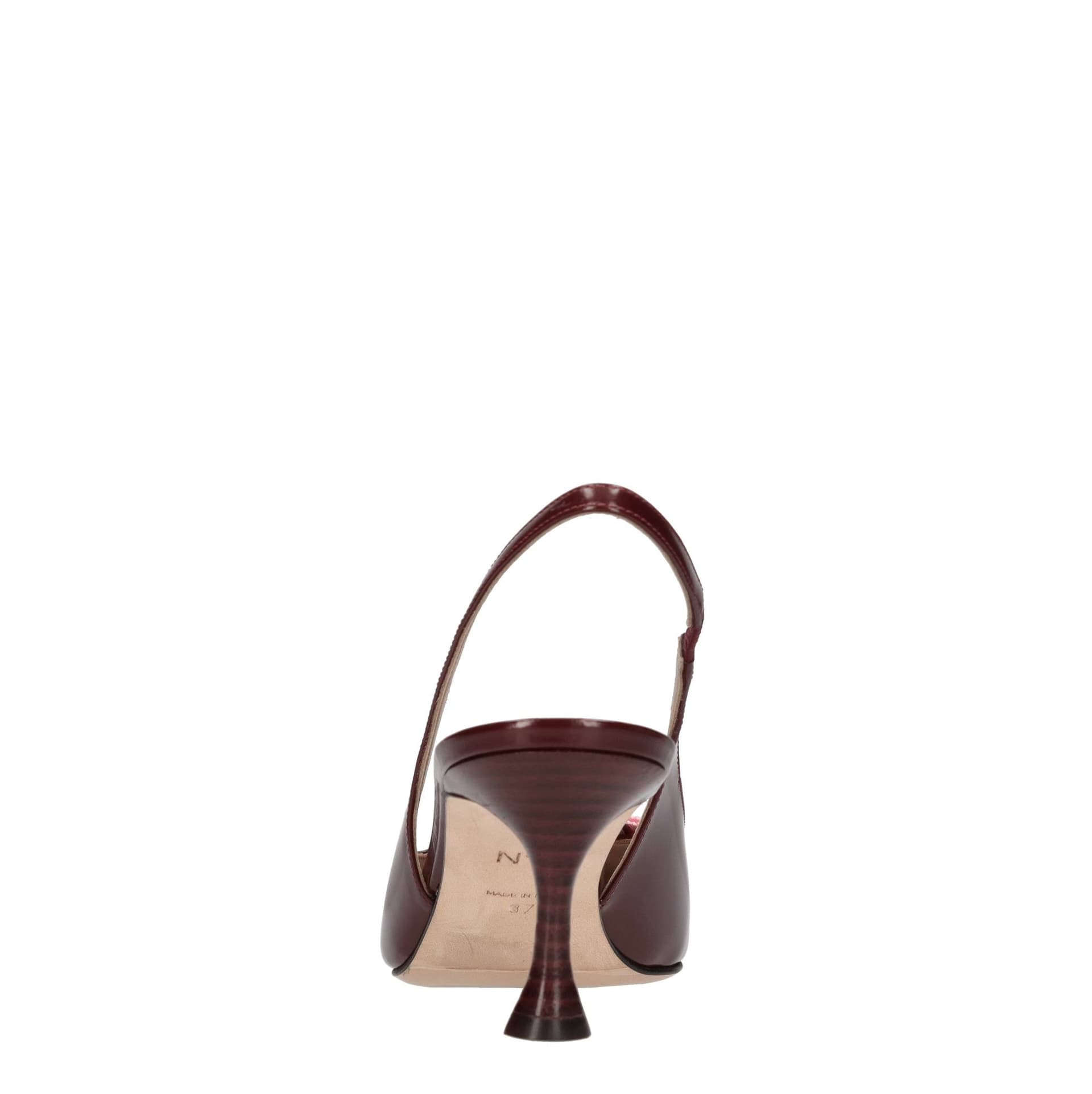 N°21  Scarpe con Tacco Bordeaux - 2