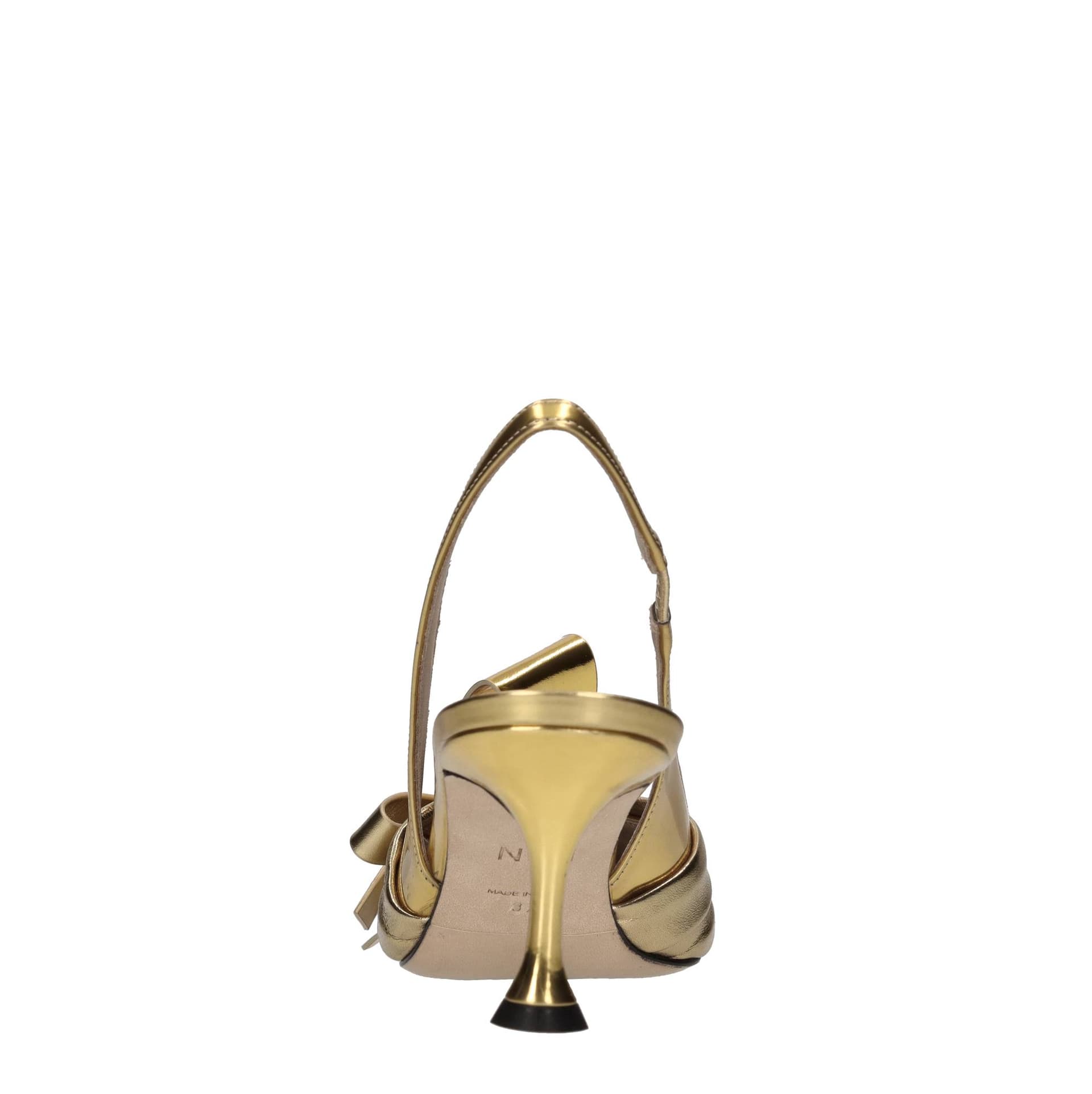 N°21  Scarpe con Tacco Oro - 2