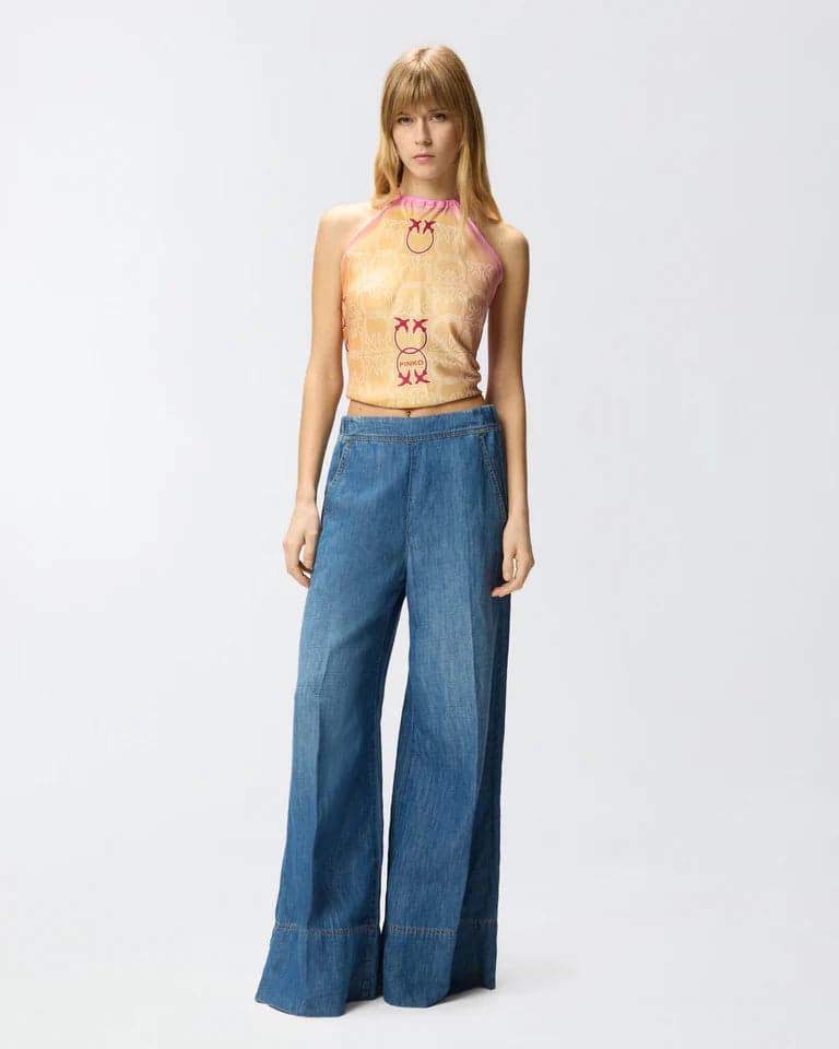 Pinko   SPIAGGIA PANTALONE LIGHT DENIM SS26 - 7