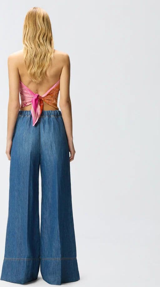 Pinko   SPIAGGIA PANTALONE LIGHT DENIM SS26 - 2