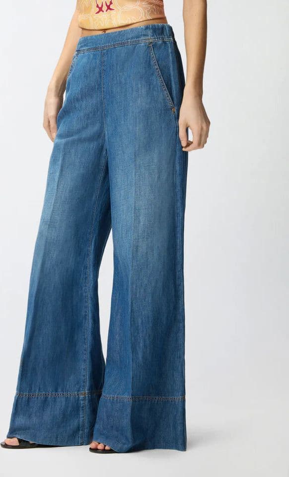 Pinko   SPIAGGIA PANTALONE LIGHT DENIM SS26 - 3