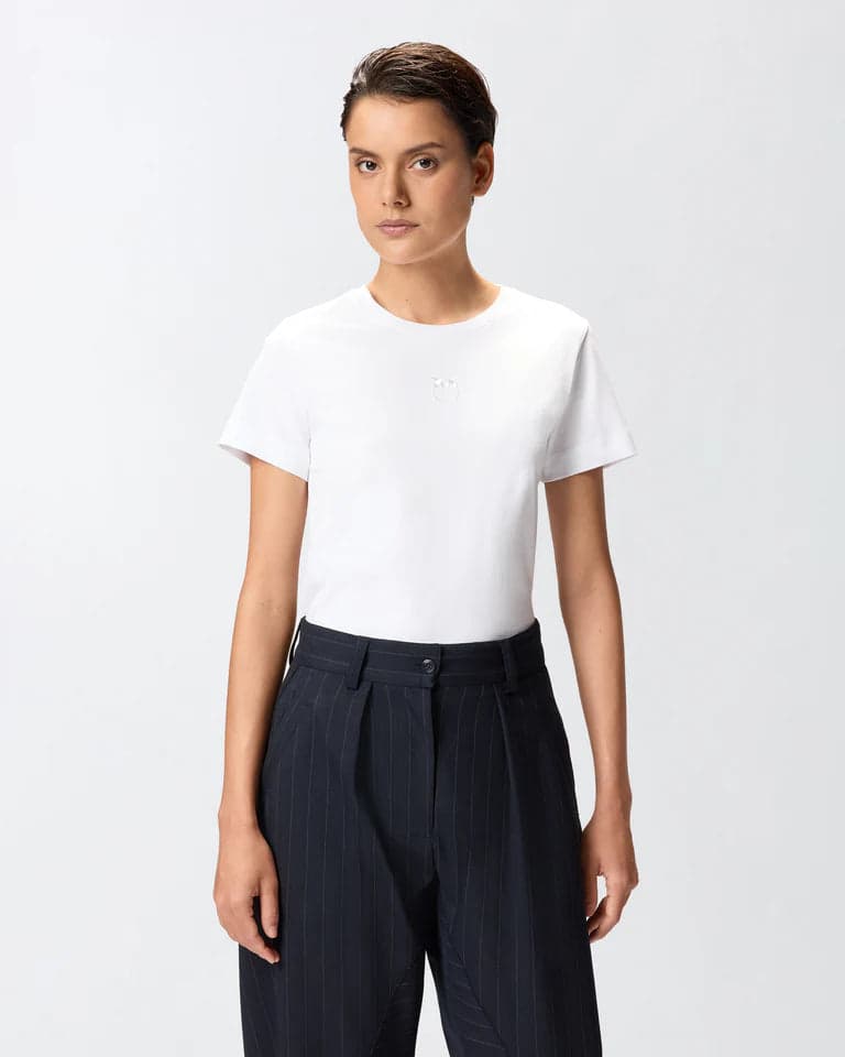 Pinko   BUSSOLOTTO T-SHIRT JERSEY PATCH SS26 - 13