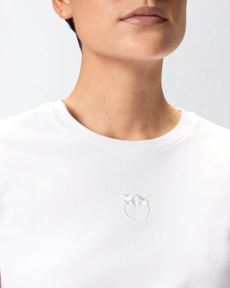 Pinko   BUSSOLOTTO T-SHIRT JERSEY PATCH SS26 - 4