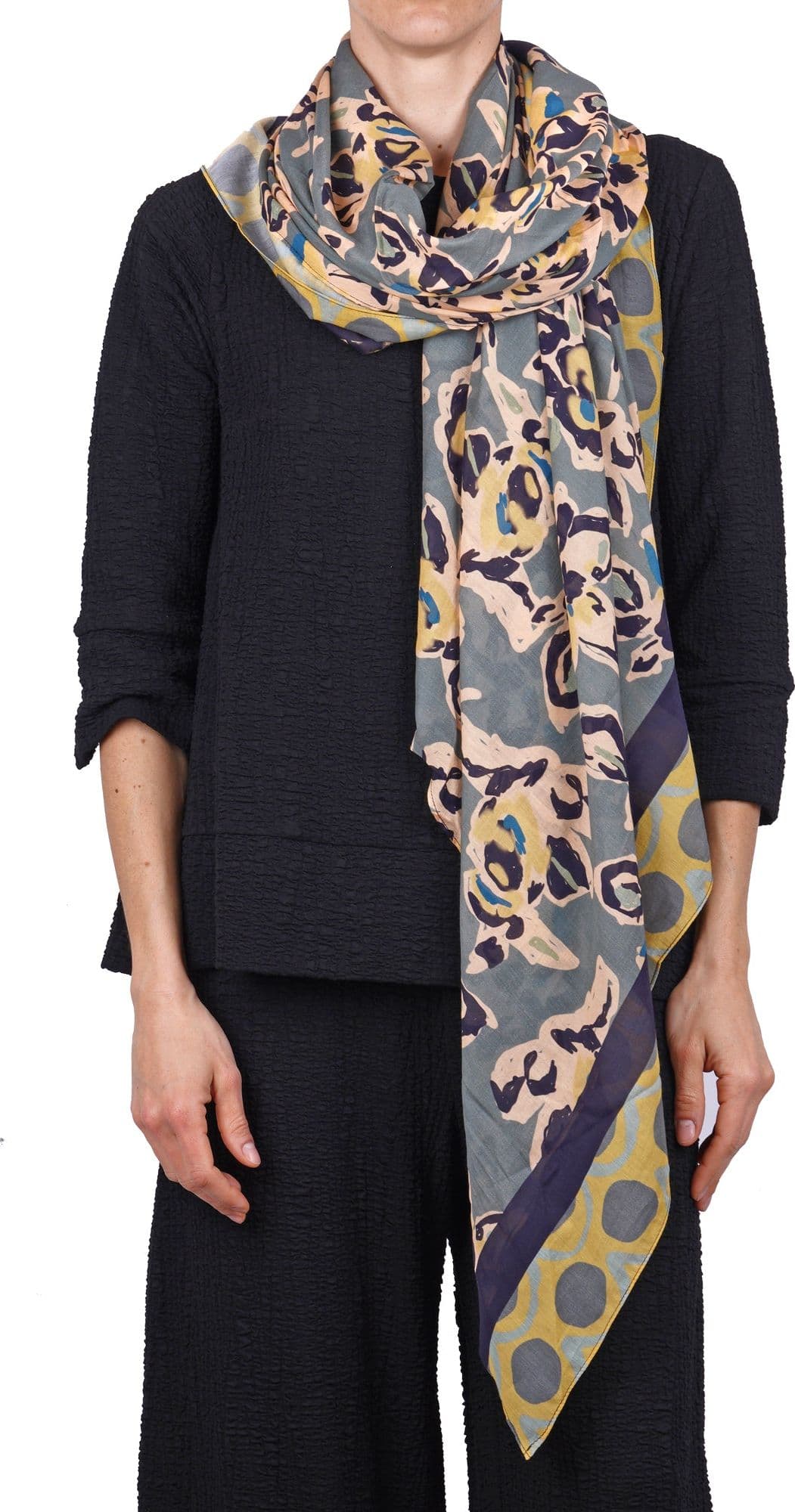 ALESSIA SANTI Alessia Santi - Sciarpa - 470202 - Beige/Verde - 3