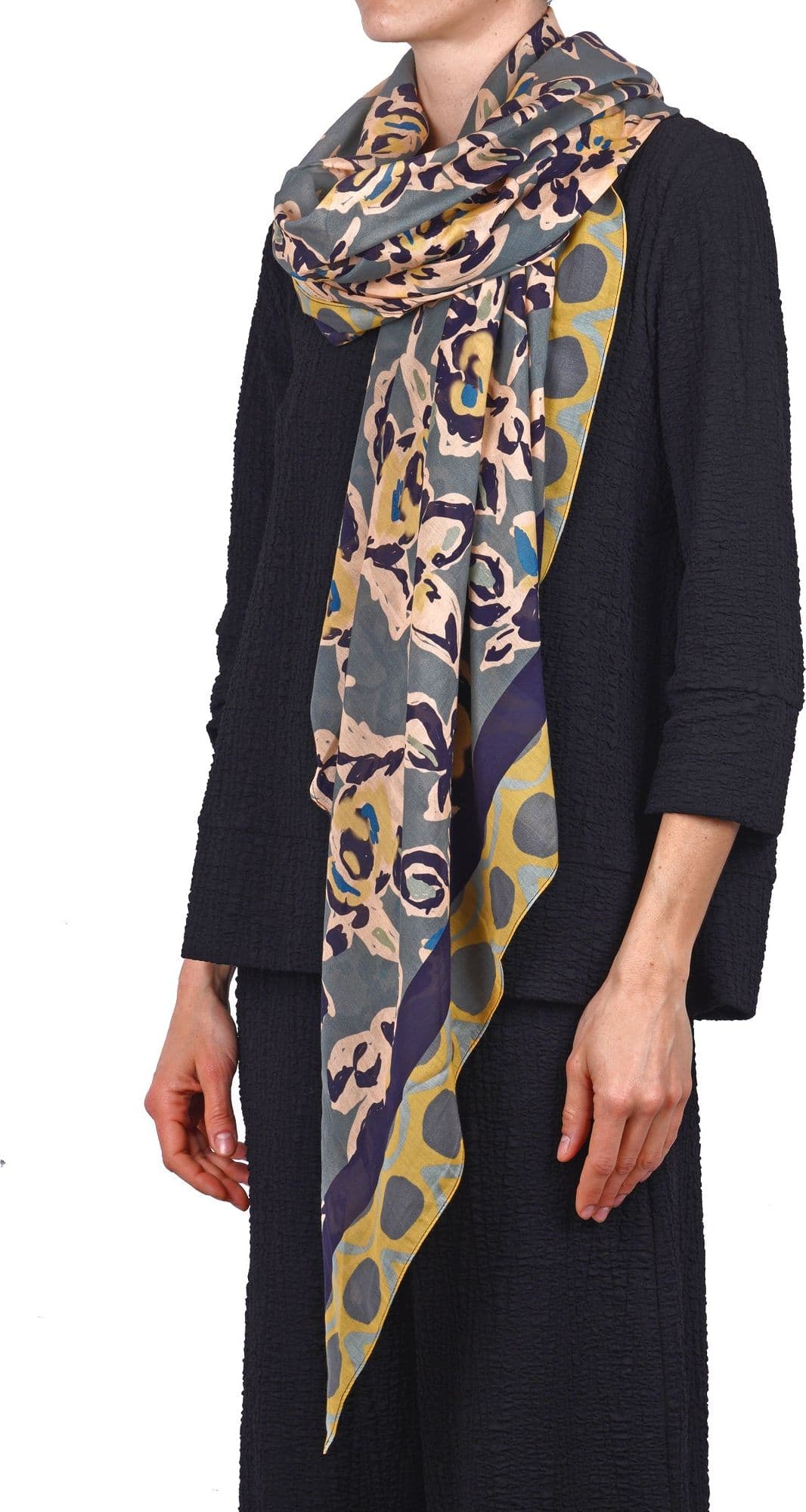 ALESSIA SANTI Alessia Santi - Sciarpa - 470202 - Beige/Verde - 4