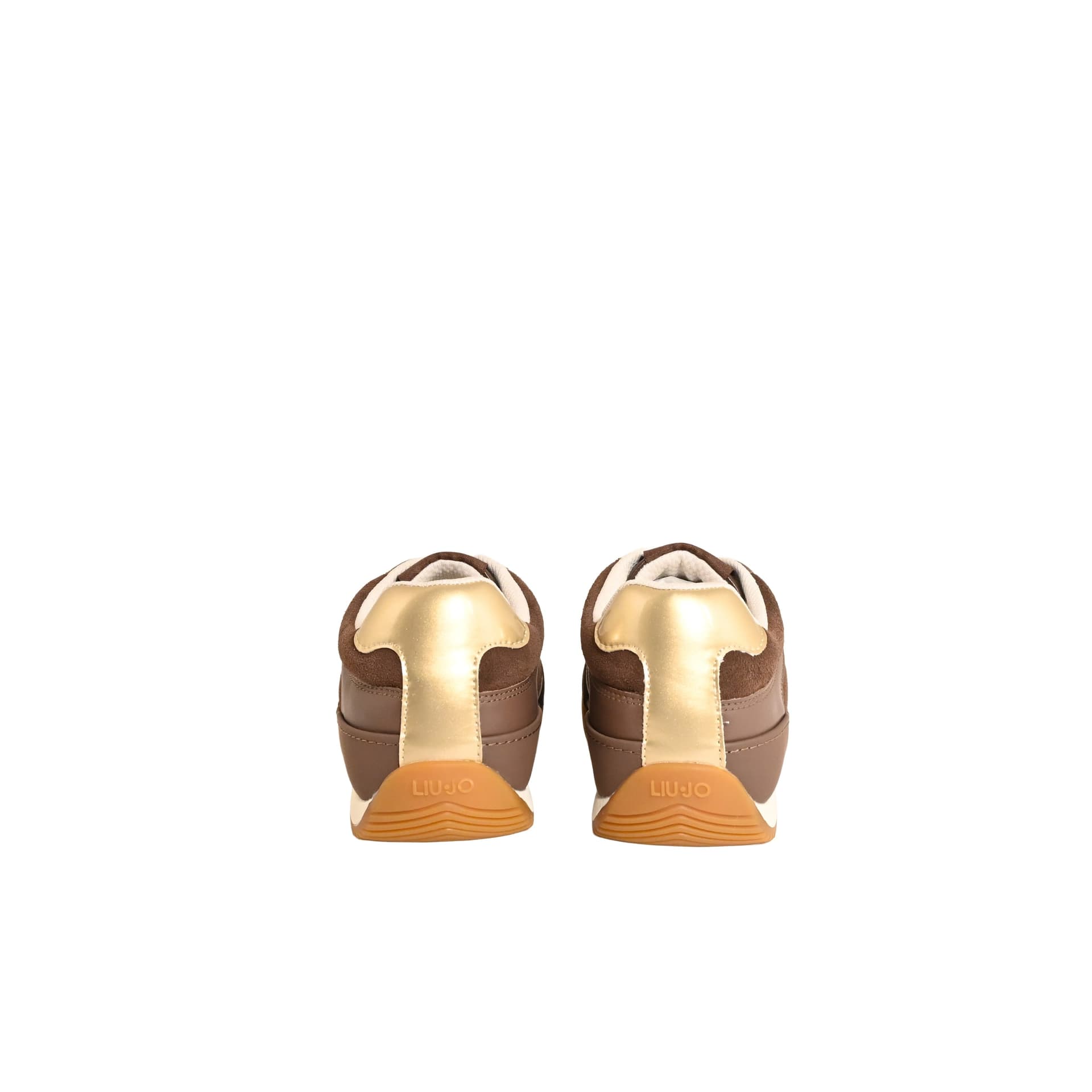LIU JO Liu Jo Sneakers Donna Lewis 01 in Suede e Pelle con Logo Monogram e Suola Bicolor Marrone Ebano - 3