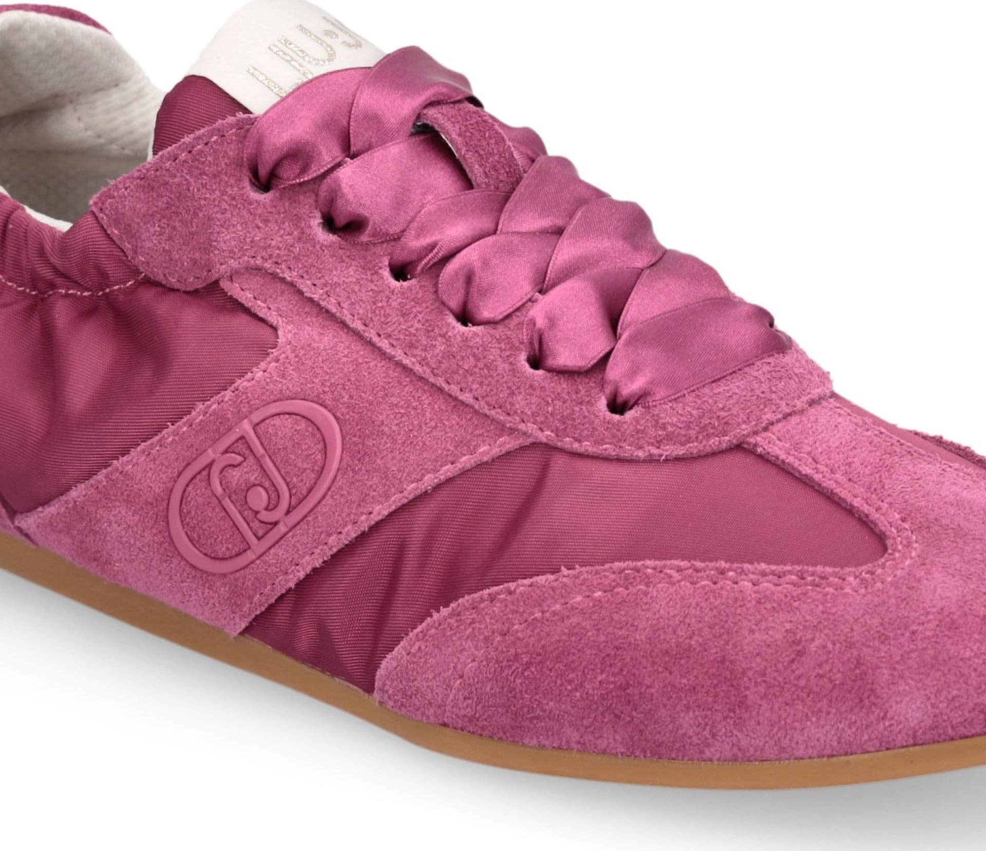 LIU JO Liu Jo Sneakers Donna Darcey 01 in Suede e Nylon con Lacci in Raso Fucsia - 5