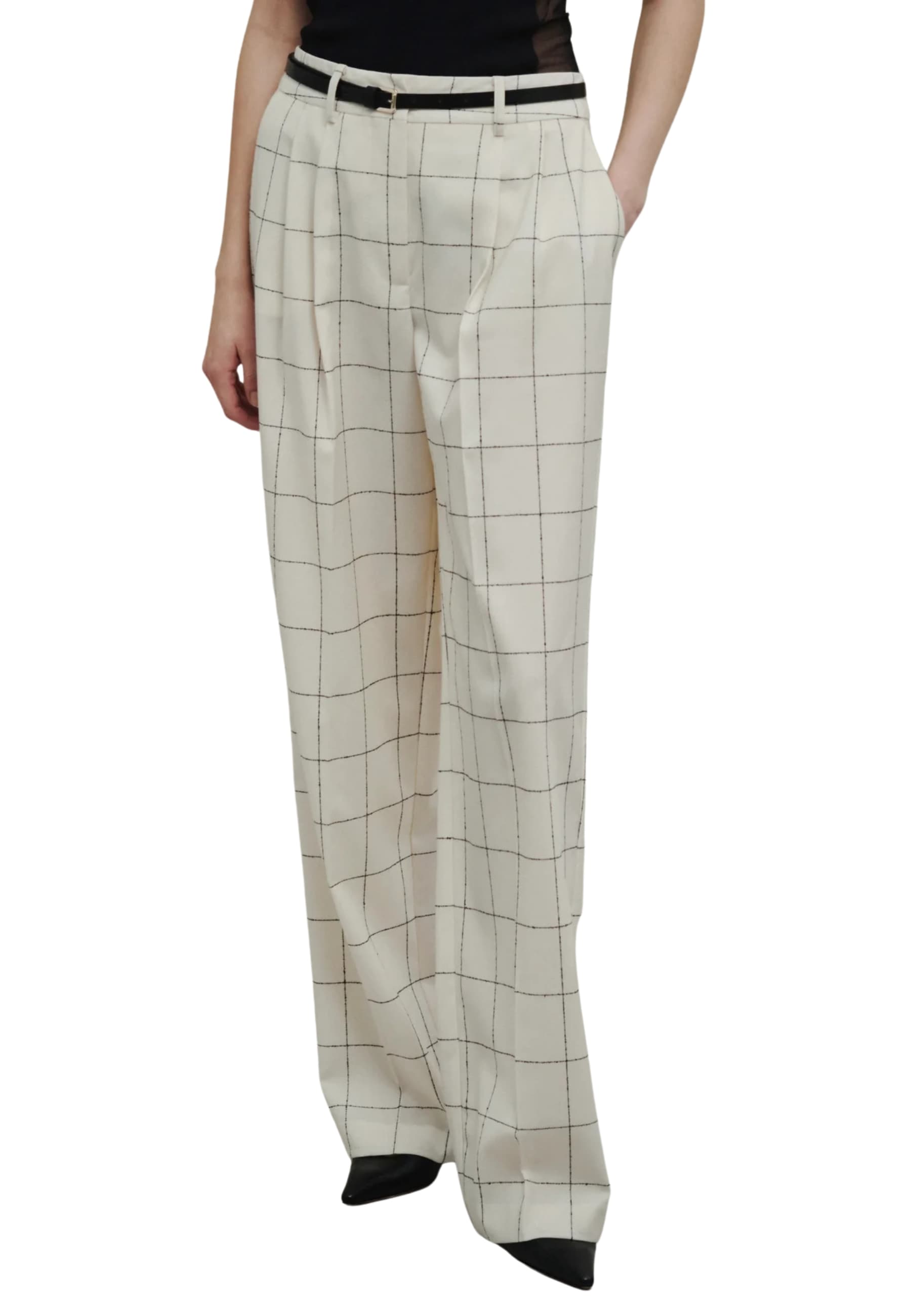 ERIKA CAVALLINI PANTALONE Donna  a quadri - 4