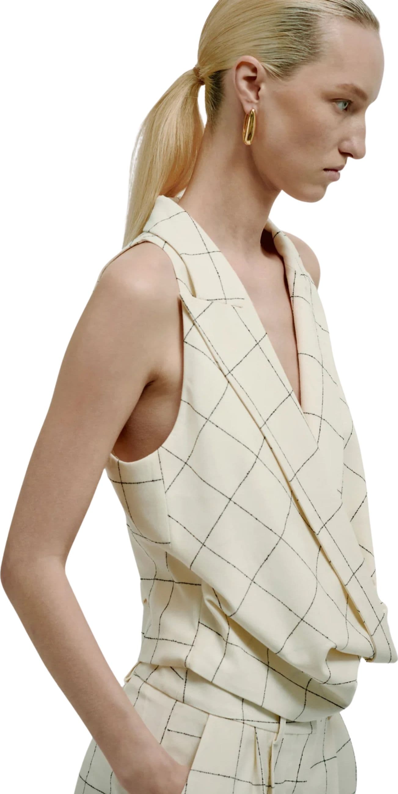 ERIKA CAVALLINI GILET Donna  con drappeggio - 2