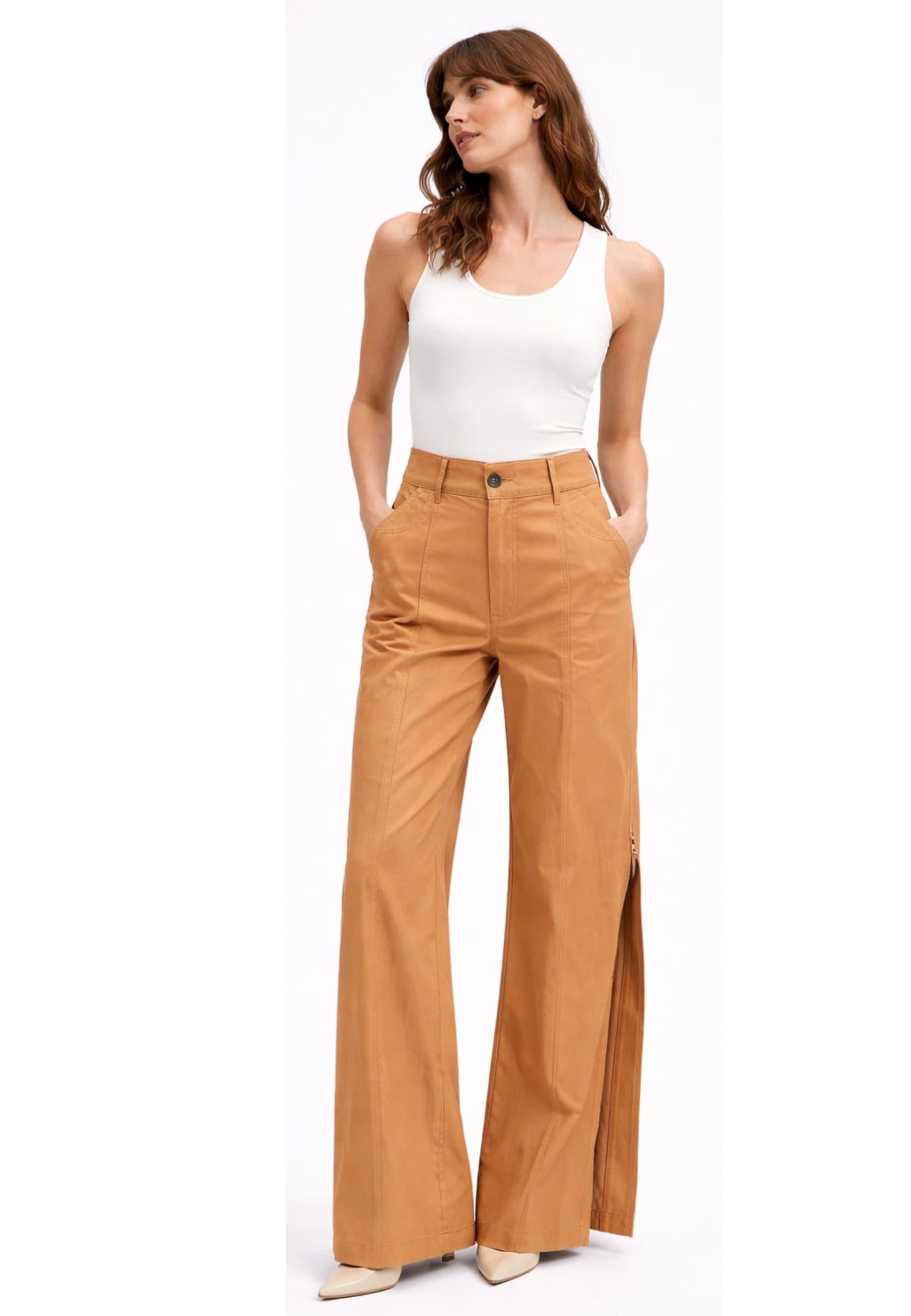 ERIKA CAVALLINI PANTALONE Donna  con zip - 3