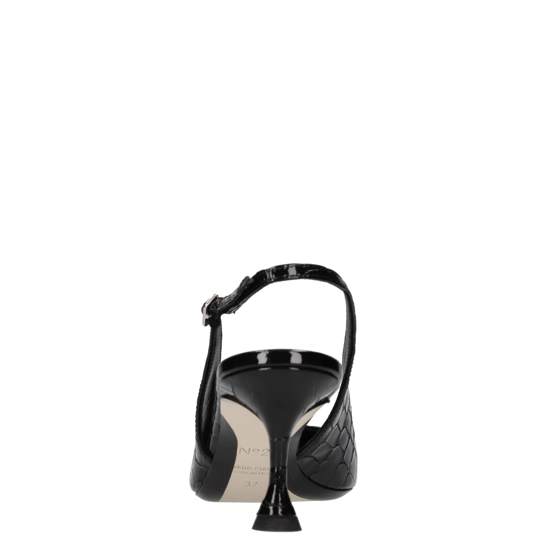 N°21  Scarpe con Tacco Nero - 2