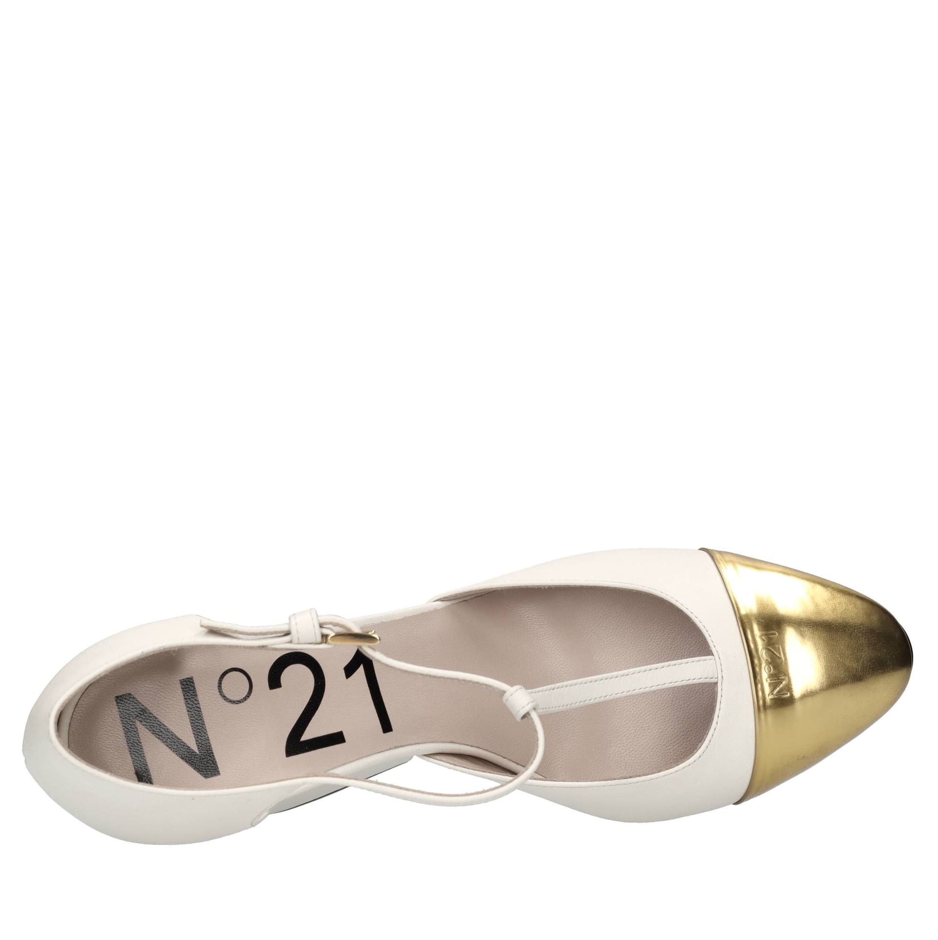N°21  Scarpe con Tacco Bianco - 5