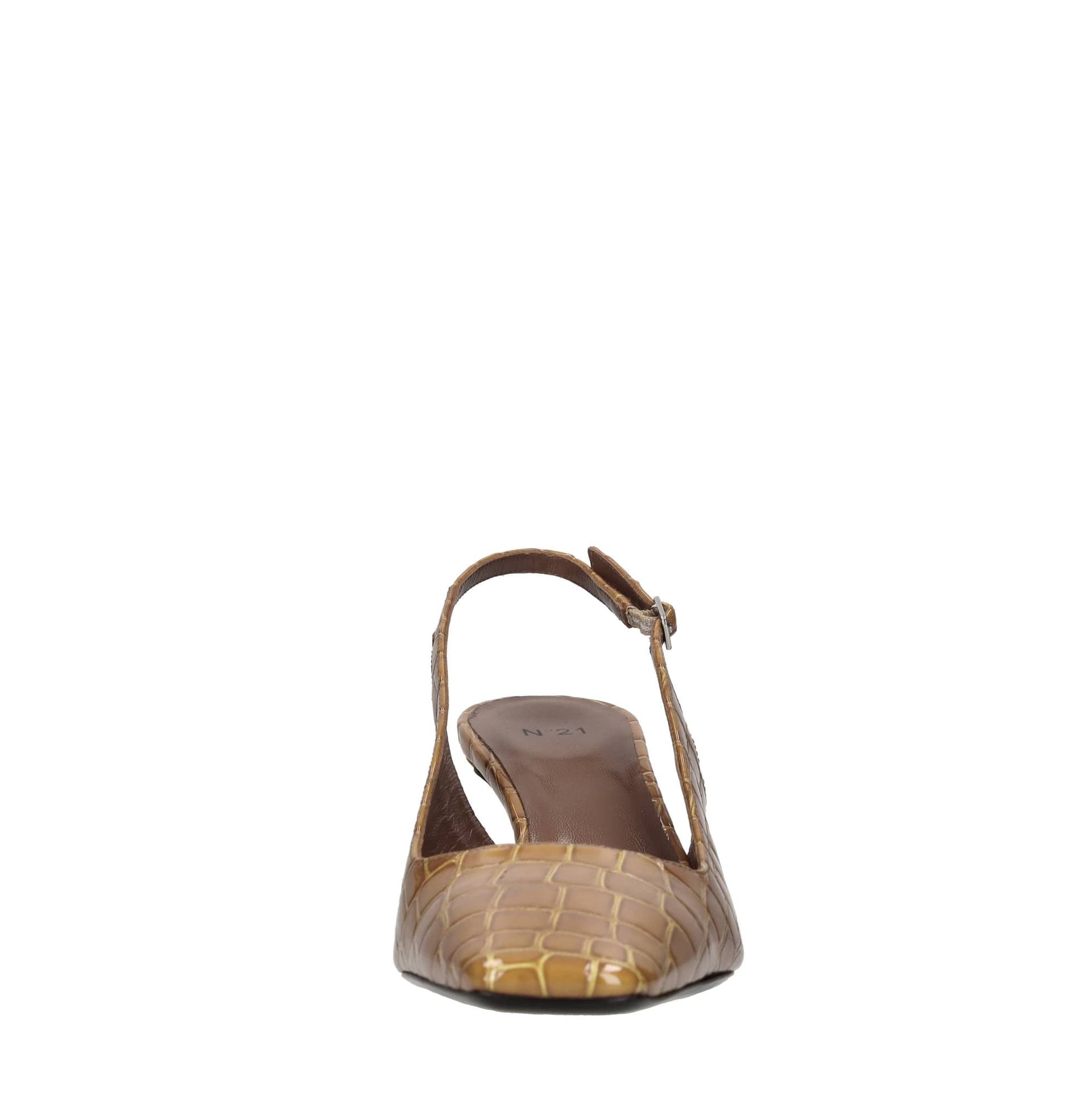N°21  Scarpe con Tacco Marrone - 4