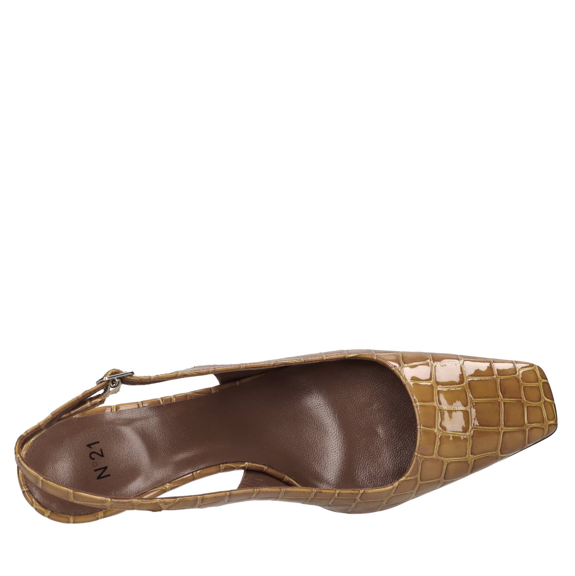 N°21  Scarpe con Tacco Marrone - 5