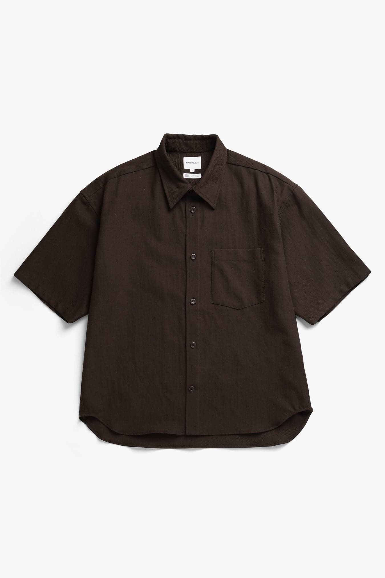 NORSE PROJECTS Ulriken Oversized Cotton Linen Twill SS Shirt - 4