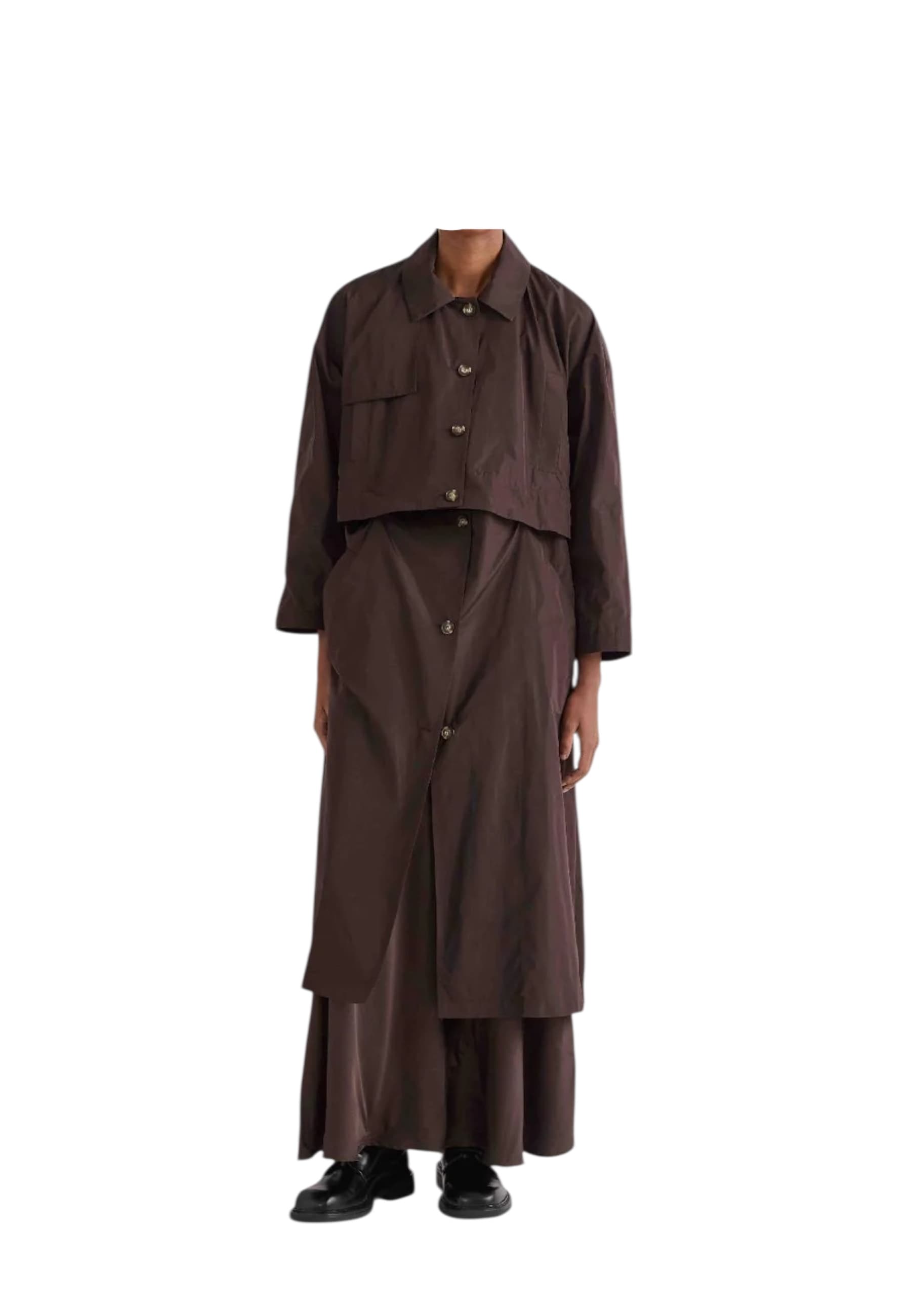MEIMEIJ Trench lungo staccabile Donna  con bottoni - 3