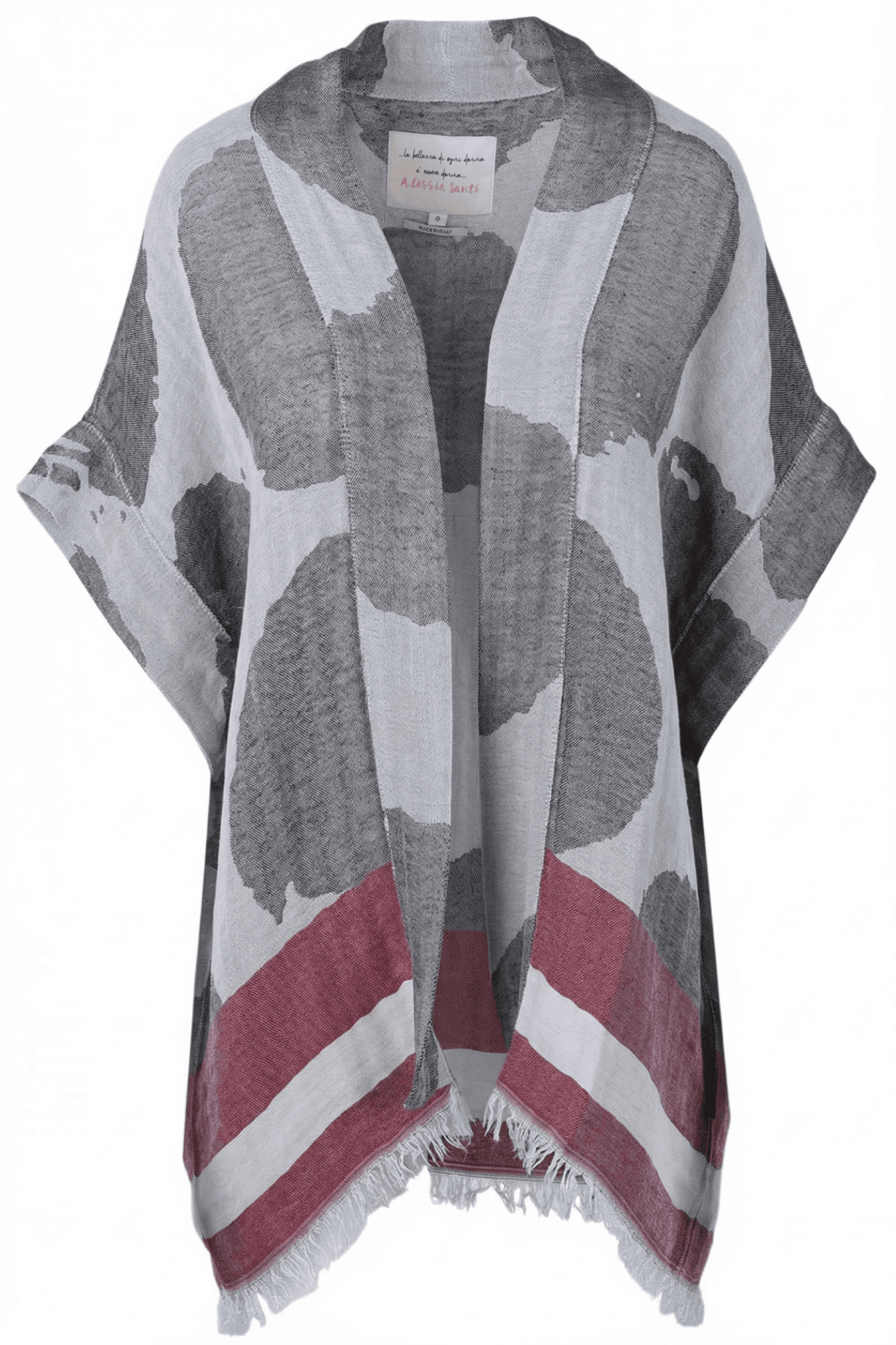 ALESSIA SANTI Alessia Santi - Kimono - 470182 - Grigio/Rosso - 7