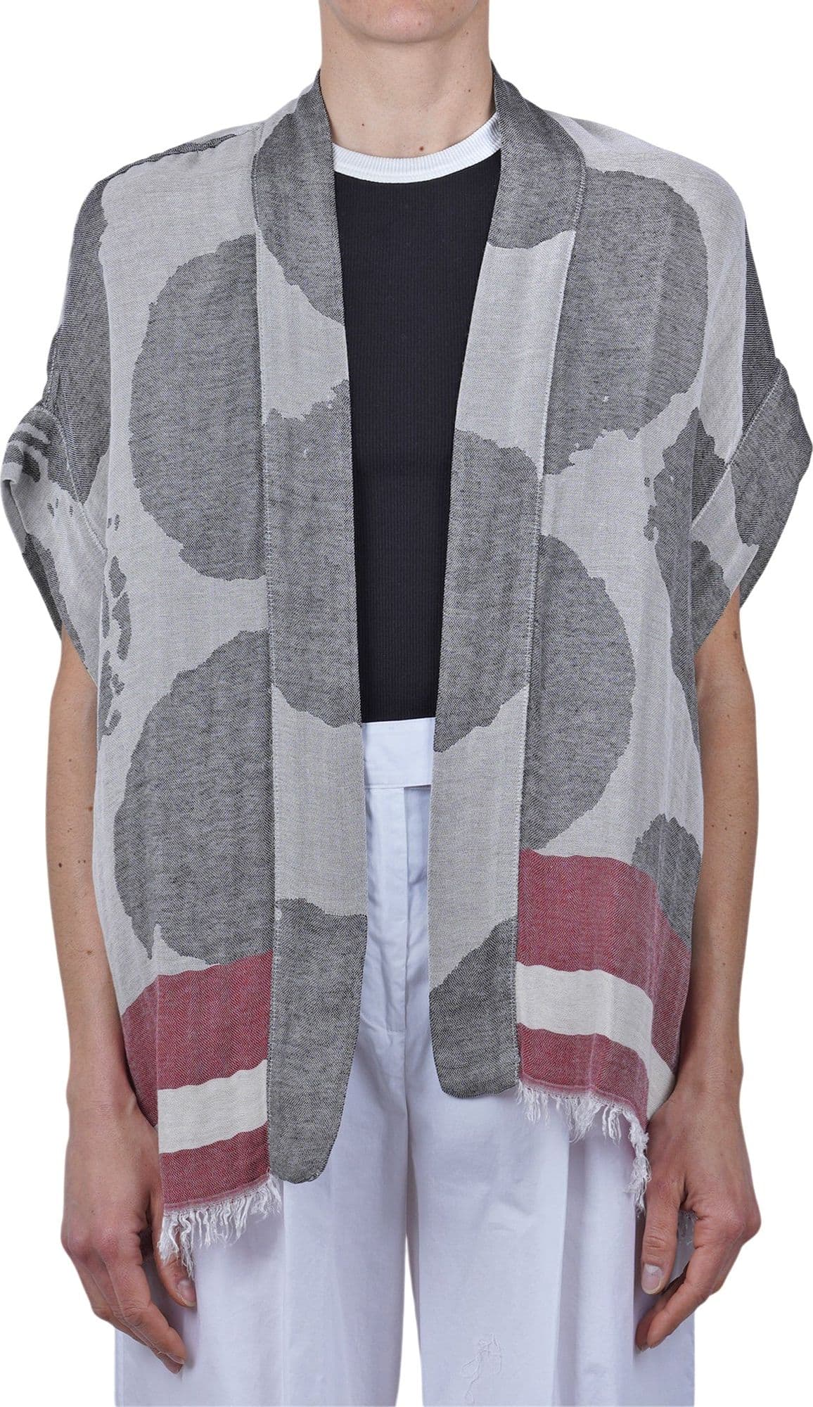 ALESSIA SANTI Alessia Santi - Kimono - 470182 - Grigio/Rosso - 3