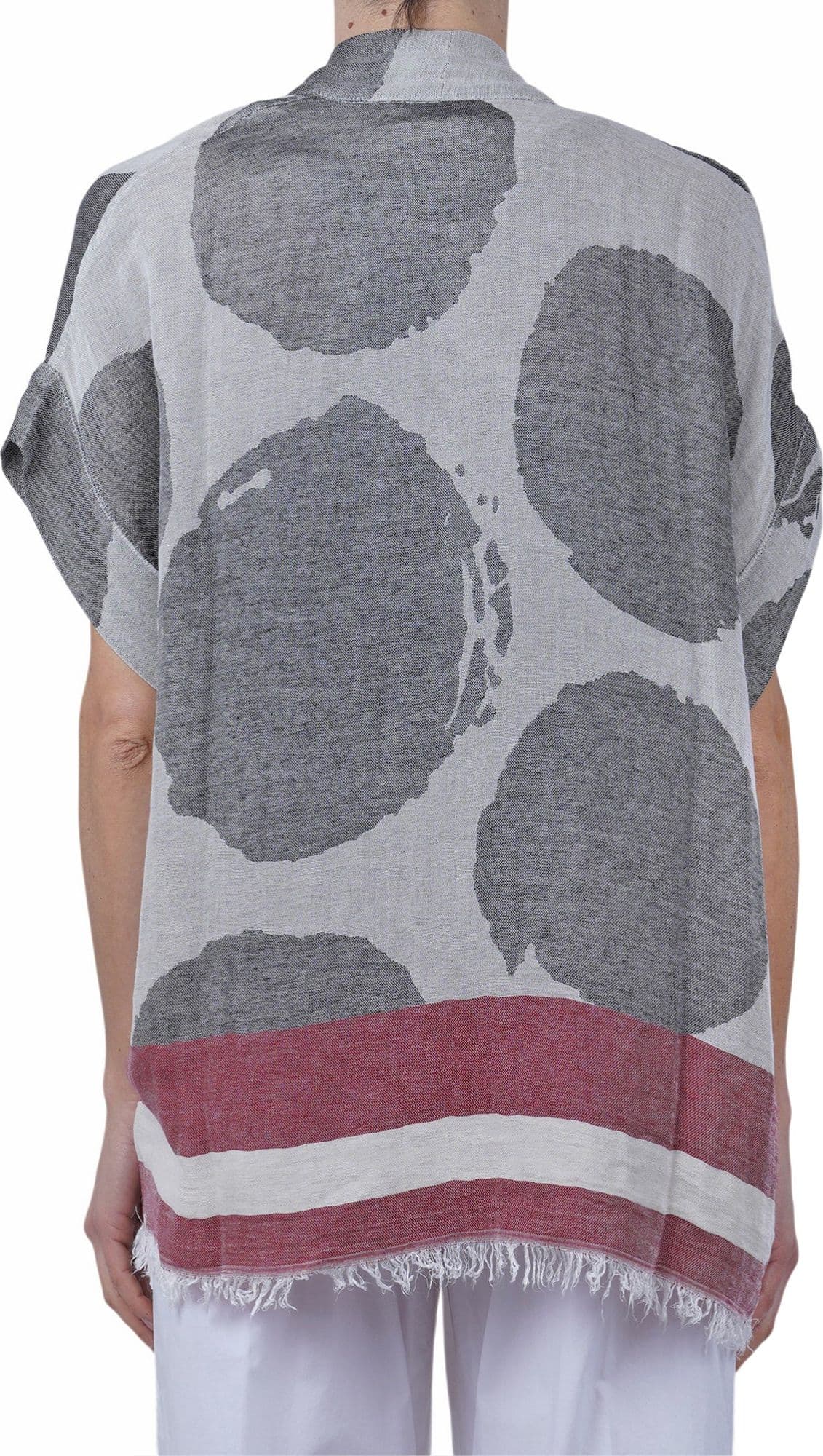 ALESSIA SANTI Alessia Santi - Kimono - 470182 - Grigio/Rosso - 5