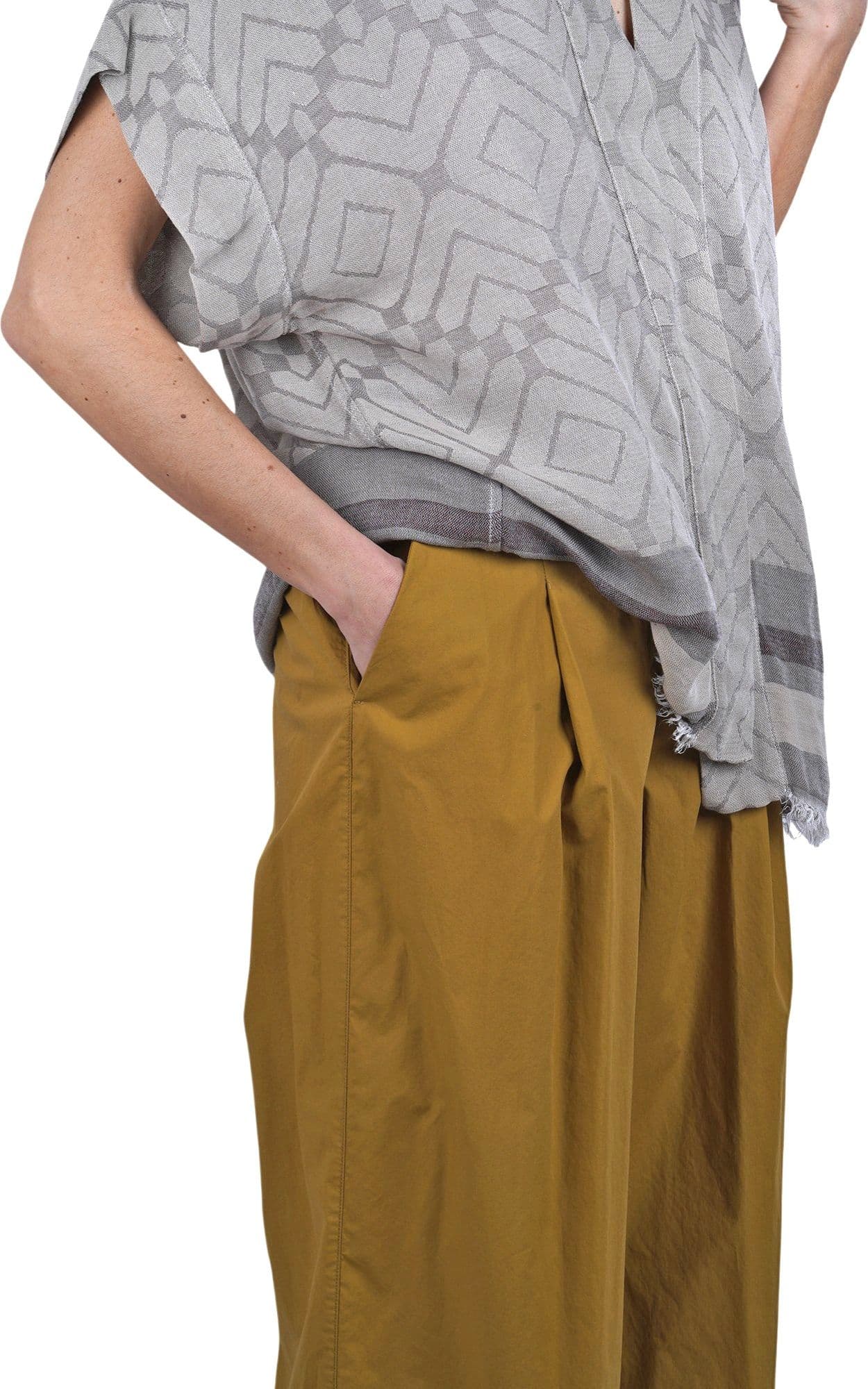 ALESSIA SANTI Alessia Santi - Pantalone - 470170 - Senape - 6