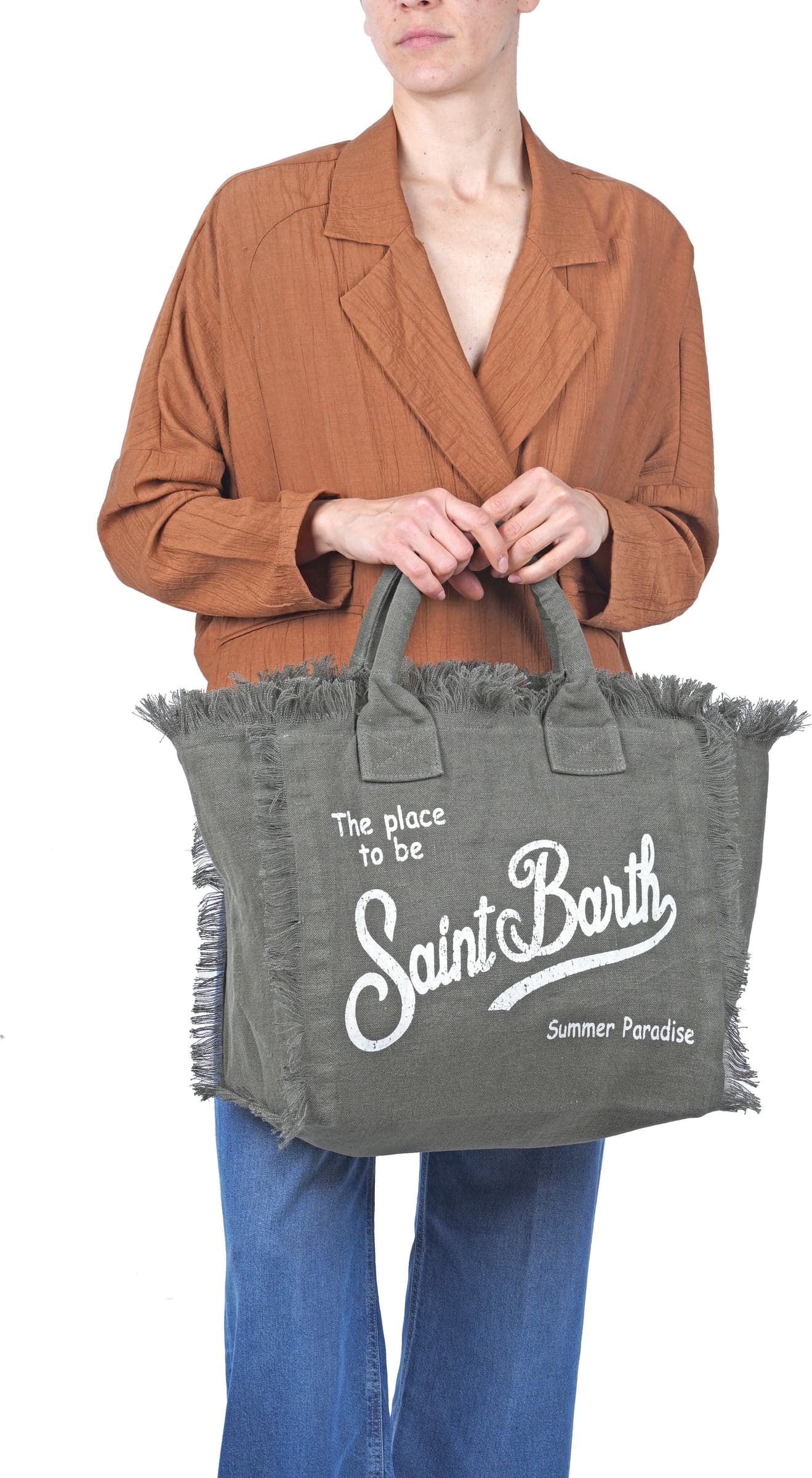 MC2 SAINT BARTH MC2 Saint Barth - Borsa grande - 471024 - Militare - 2