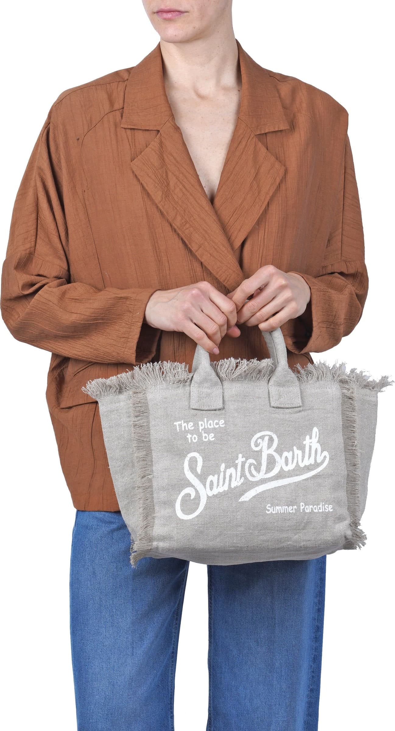 MC2 SAINT BARTH MC2 Saint Barth - Borsa media - 471026 - Beige - 2