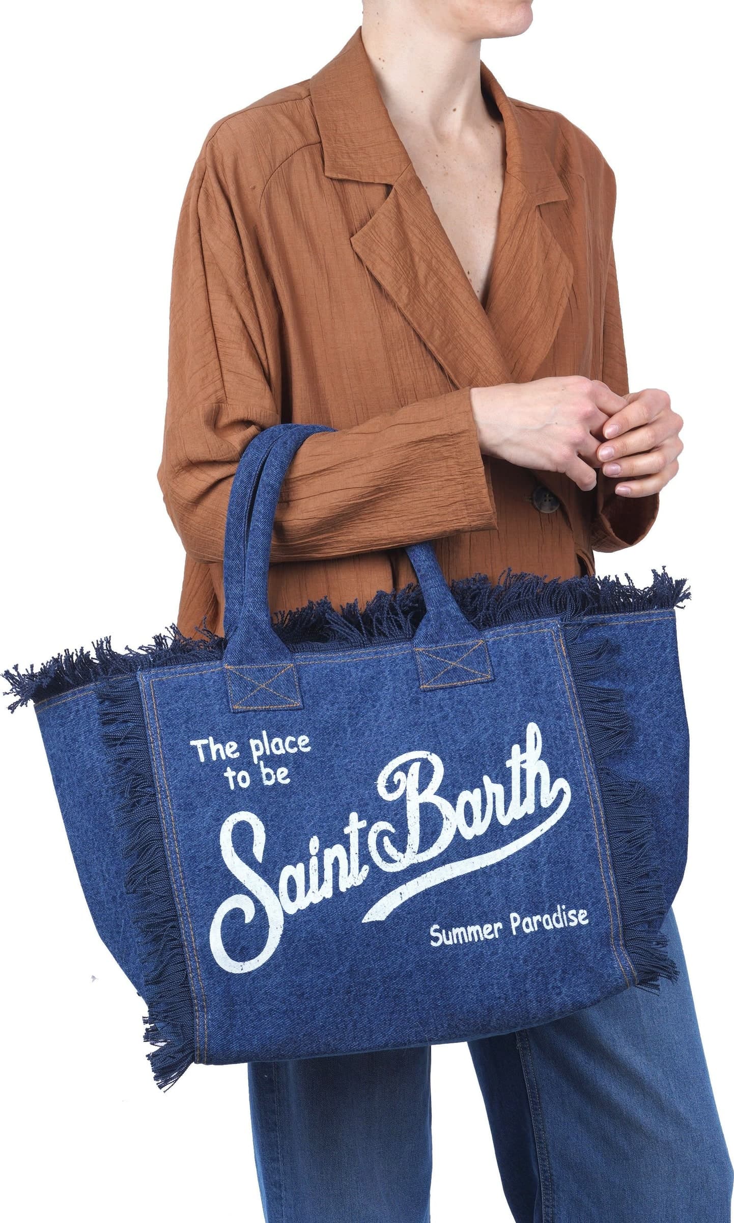 MC2 SAINT BARTH MC2 Saint Barth - Borsa grande - 471034 - Denim - 2