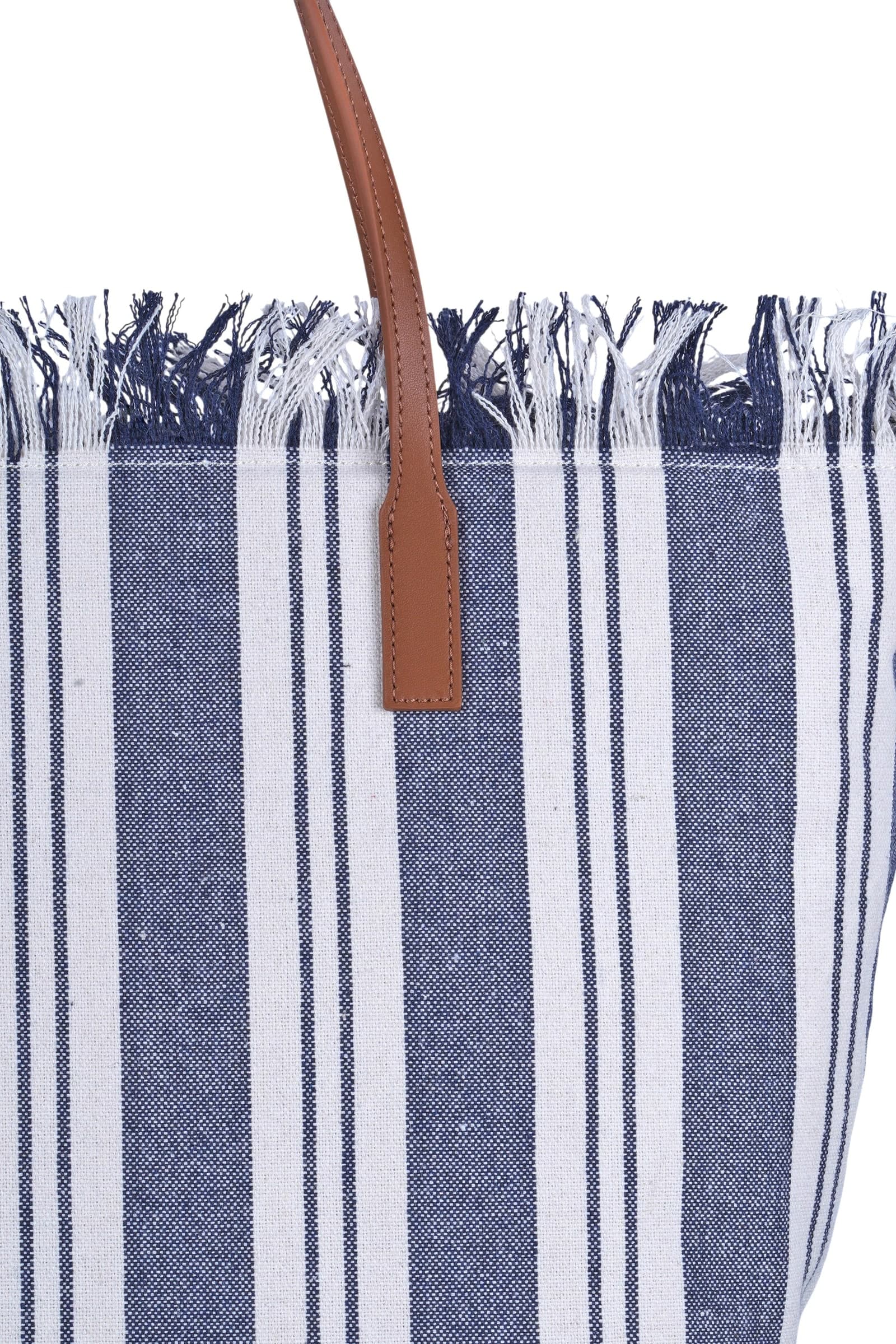 MC2 SAINT BARTH MC2 Saint Barth - Borsa grande - 470965 - Panna/Blu - 6