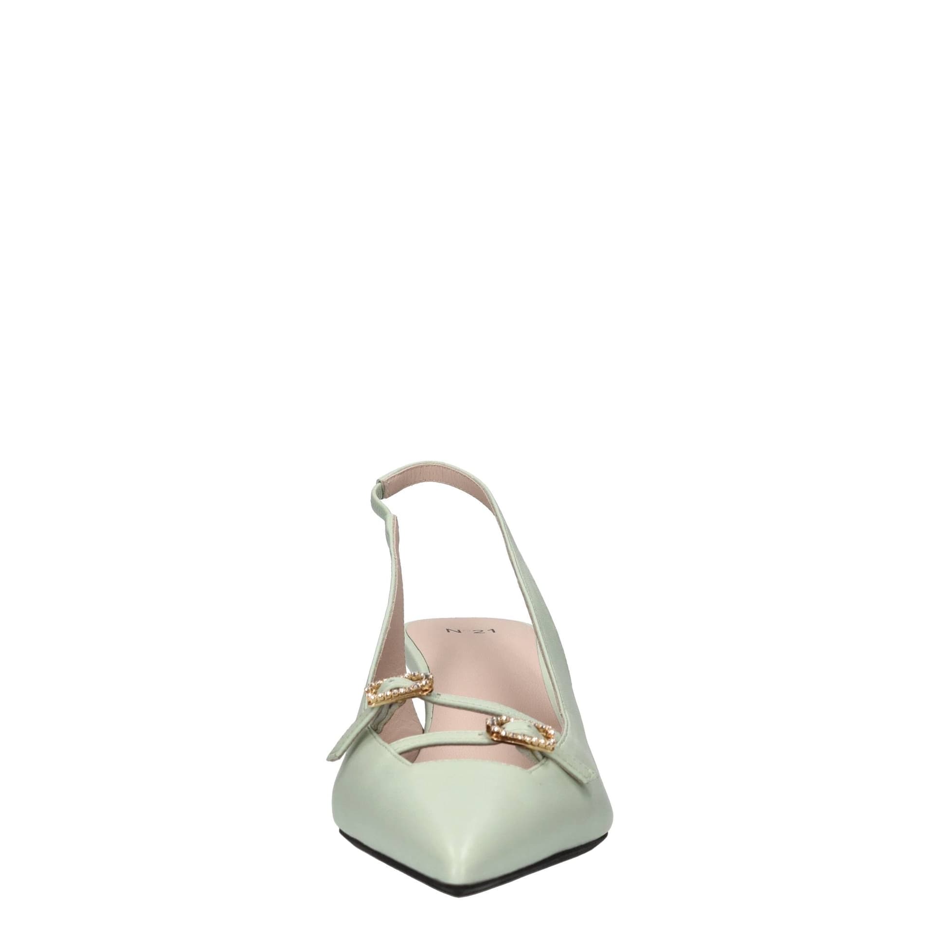 N°21  Scarpe con Tacco Verde - 4