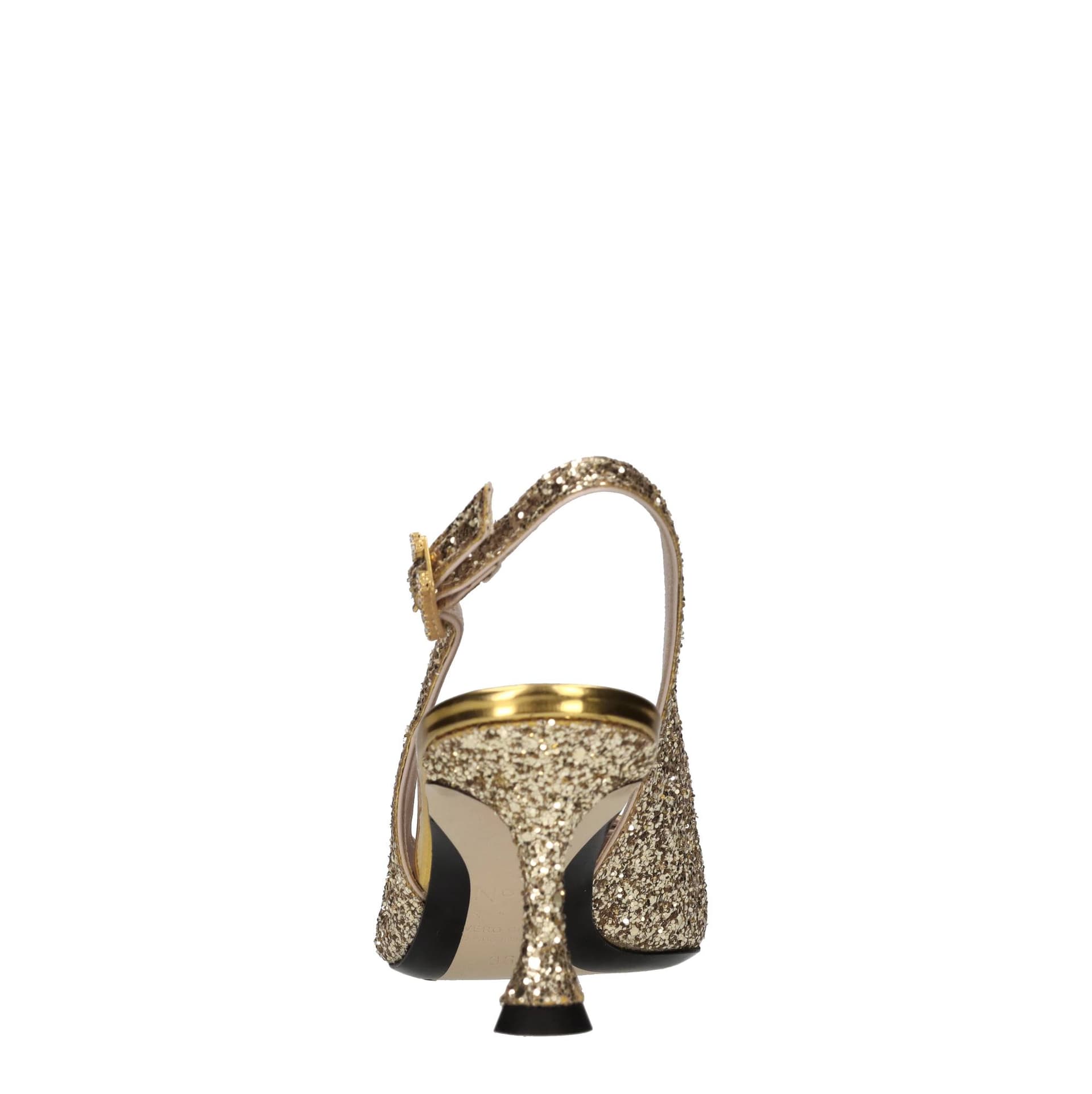 N°21  Scarpe con Tacco Oro - 2