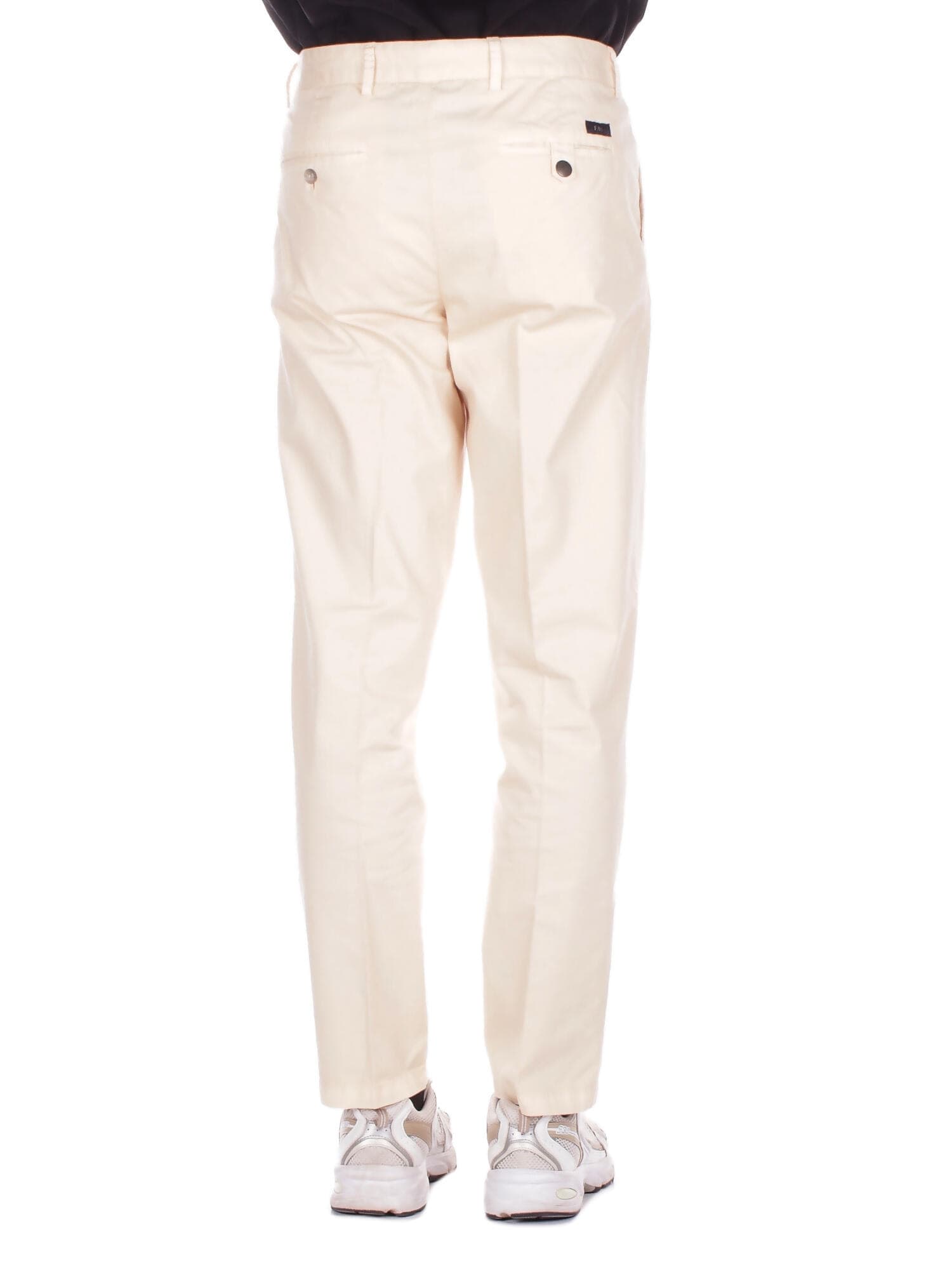 Fay  Pantaloni Avorio - 4