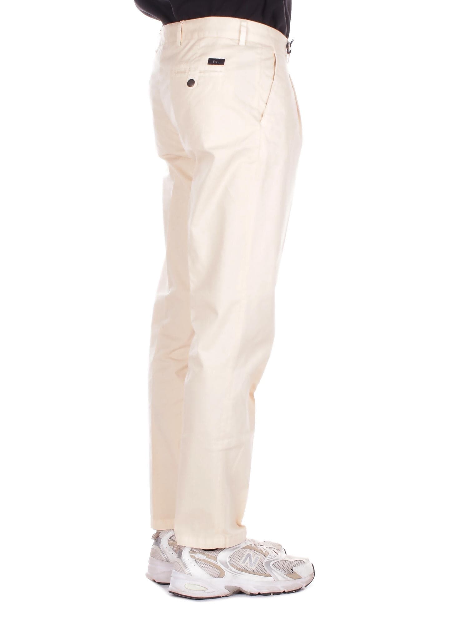 Fay  Pantaloni Avorio - 5
