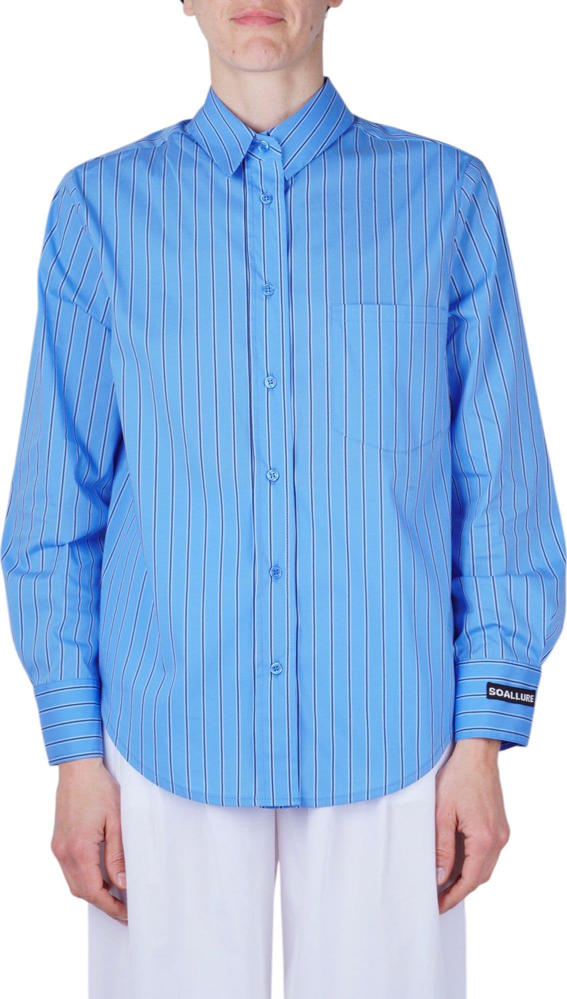 SO ALLURE So Allure - Camicia - 470028 - Bianco/Azzurro - 3