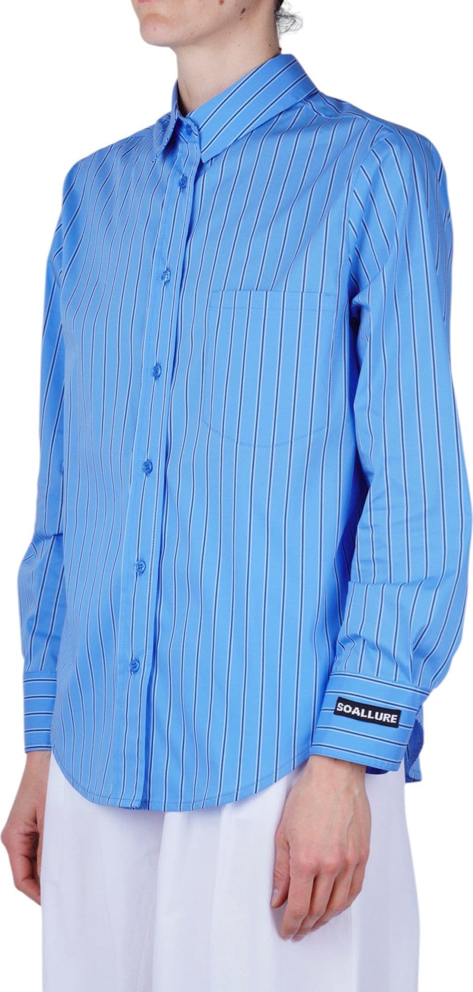 SO ALLURE So Allure - Camicia - 470028 - Bianco/Azzurro - 4