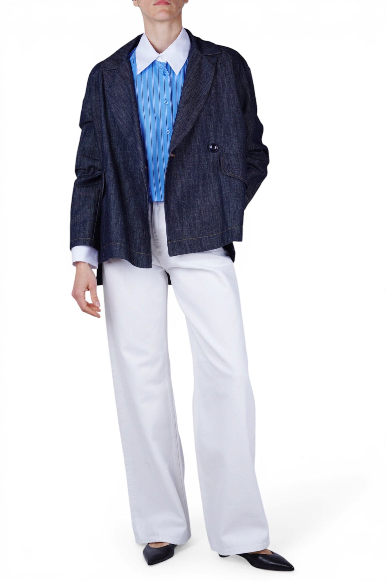 SO ALLURE So Allure - Camicia - 470047 - Bianco/Azzurro - 2