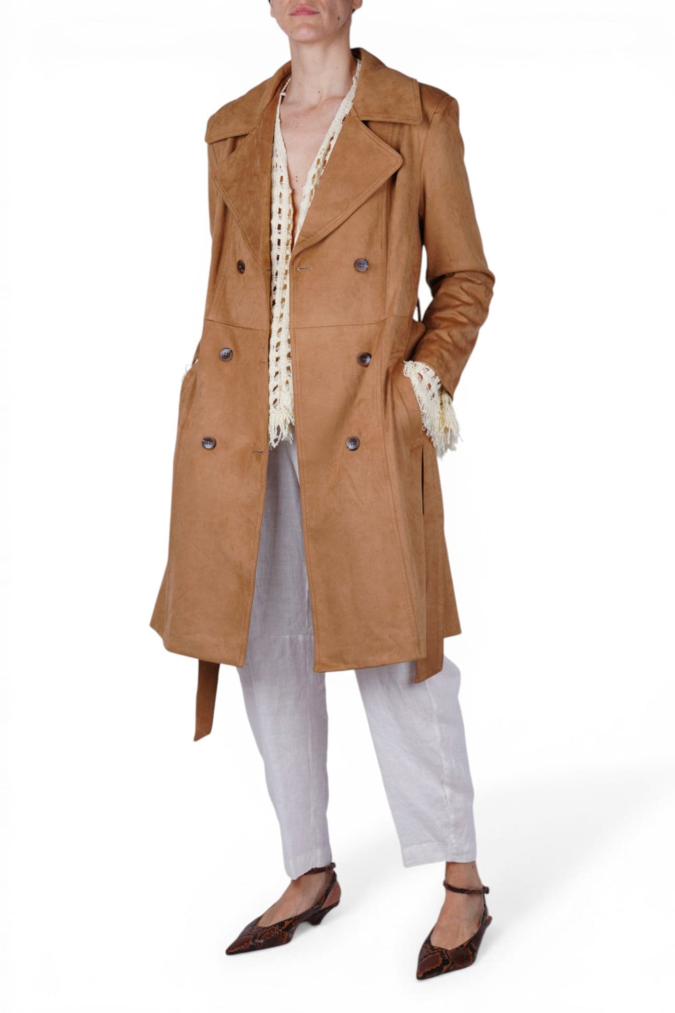 LA FEMME BLANCHE La Femme Blanche - Trench - 471355 - Cammello - 2