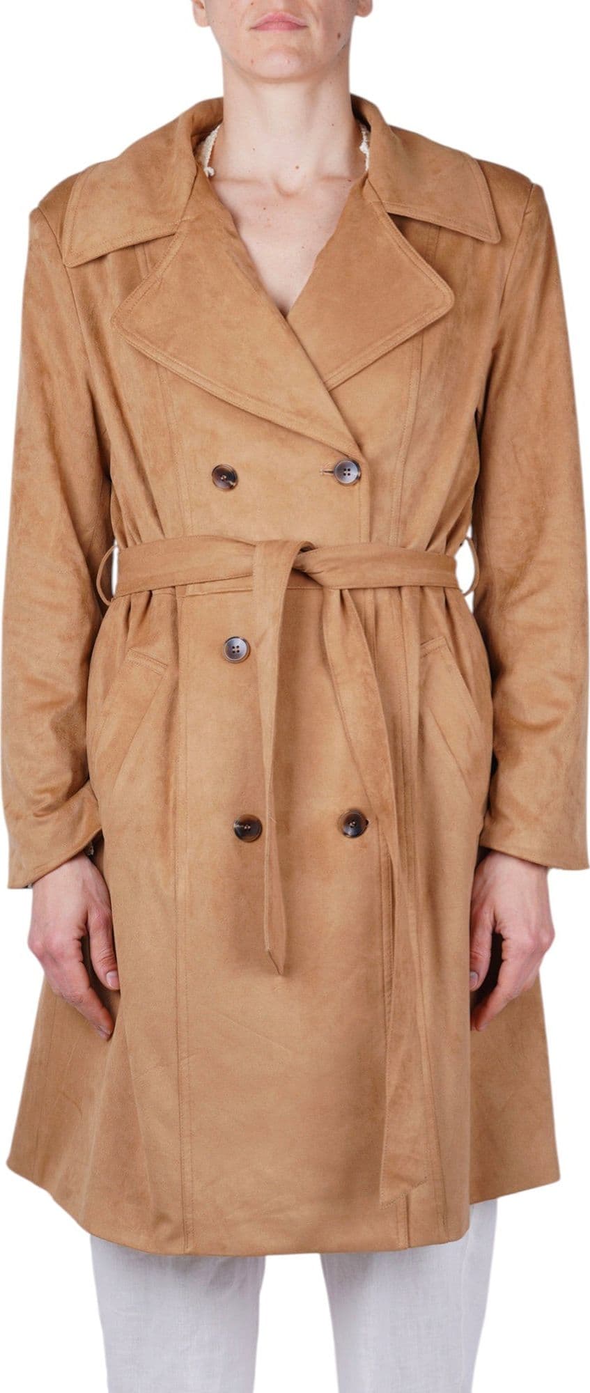 LA FEMME BLANCHE La Femme Blanche - Trench - 471355 - Cammello - 3
