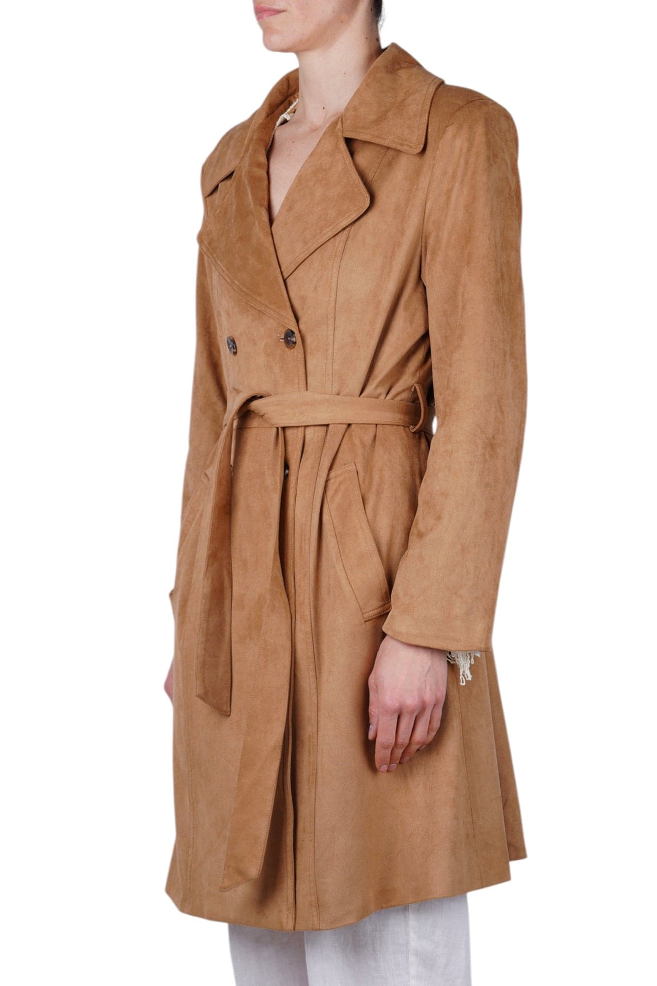 LA FEMME BLANCHE La Femme Blanche - Trench - 471355 - Cammello - 4