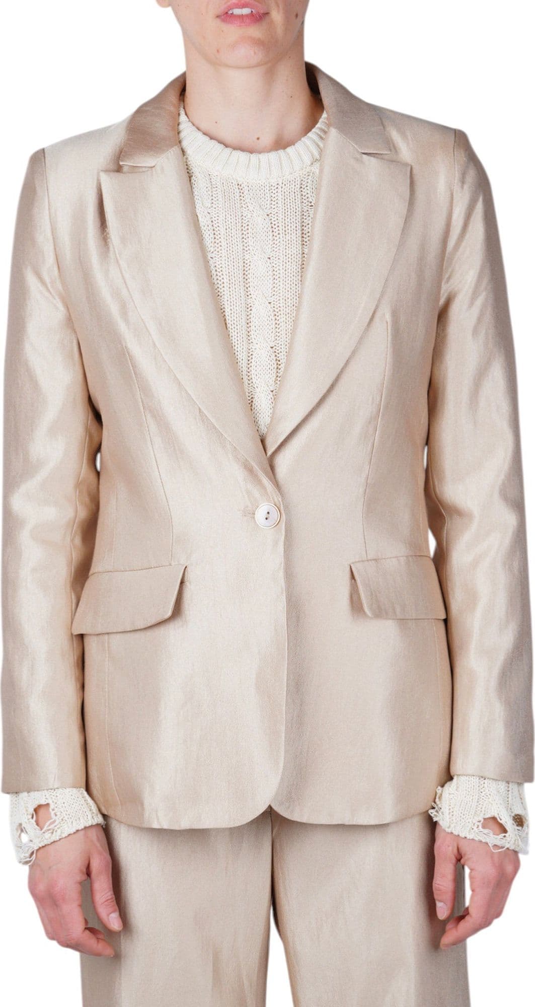 LA FEMME BLANCHE La Femme Blanche - Giacca - 471360 - Oro - 3