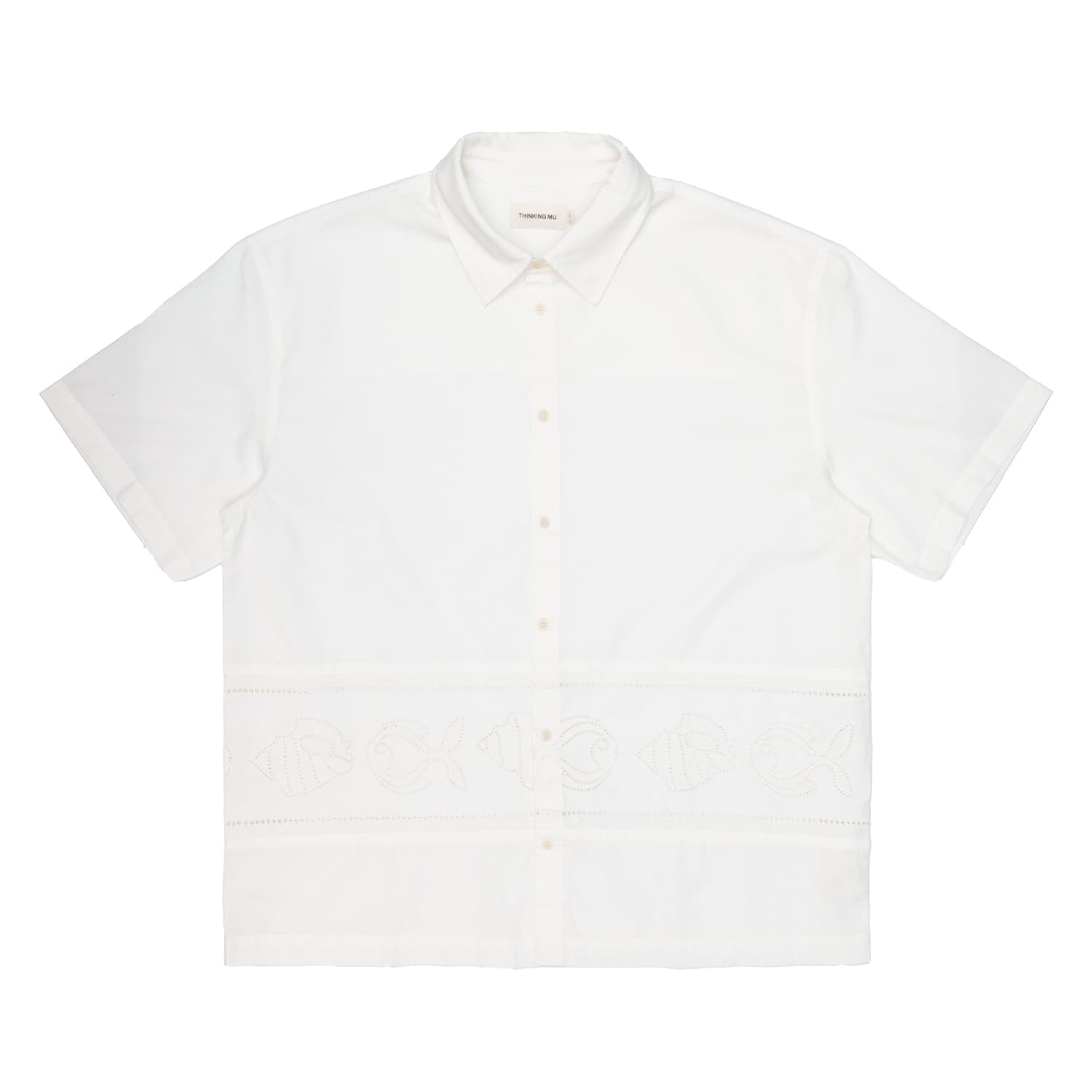 THINKING MU Shirt Uomo Thinking Mu white vainica kurtis - 4