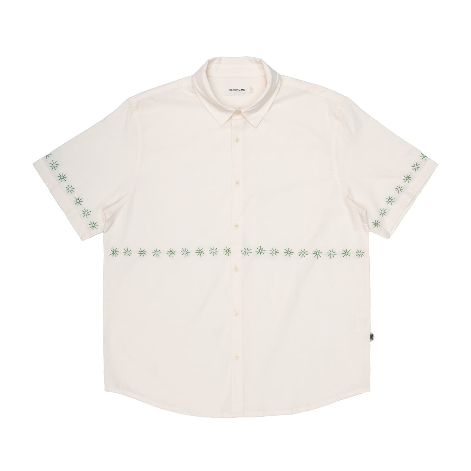 THINKING MU Shirt Uomo Thinking Mu pannacota embroidery tom - 4