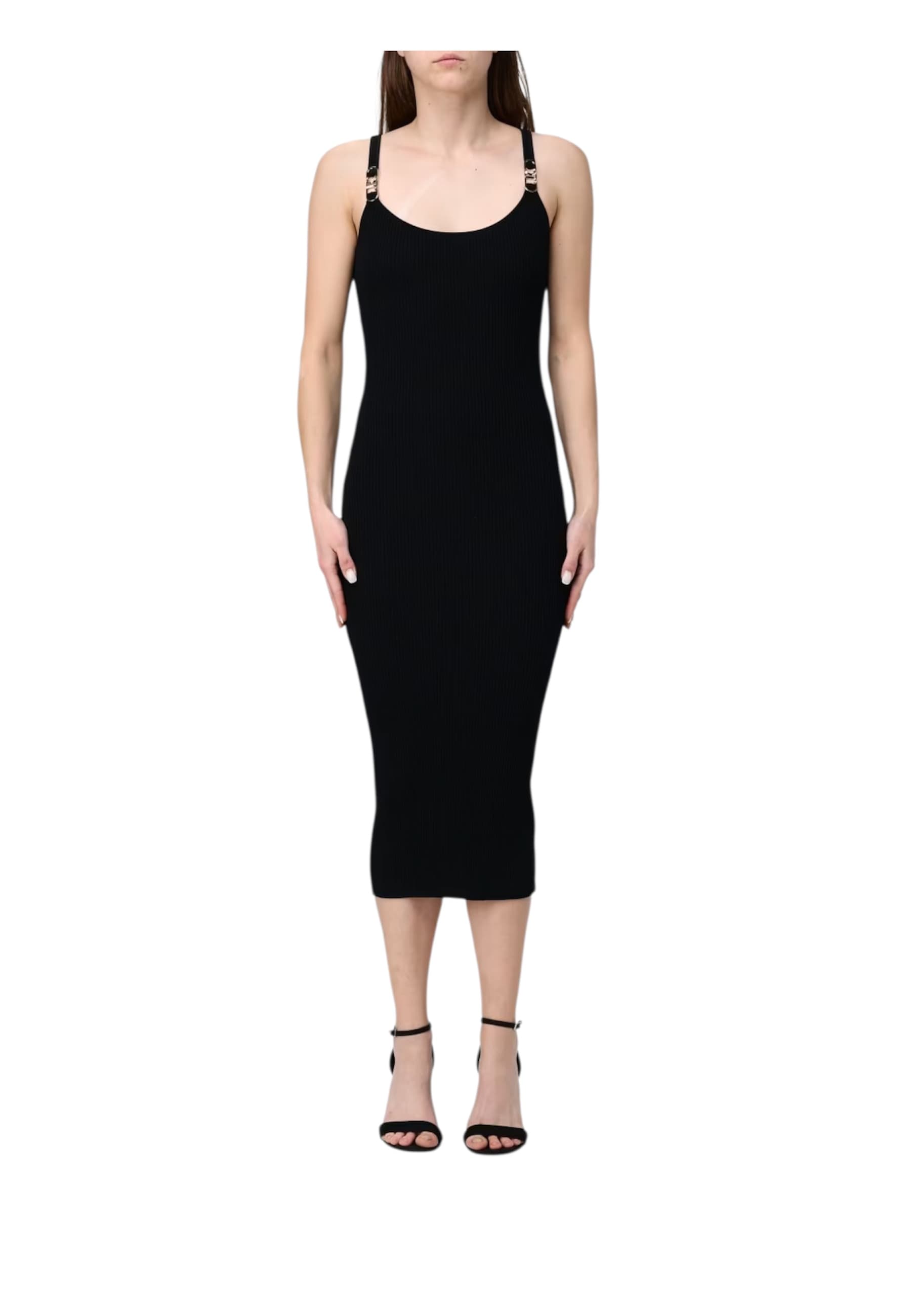 JUST CAVALLI Vestito midi a tubino Donna  con accessorio oro - 3