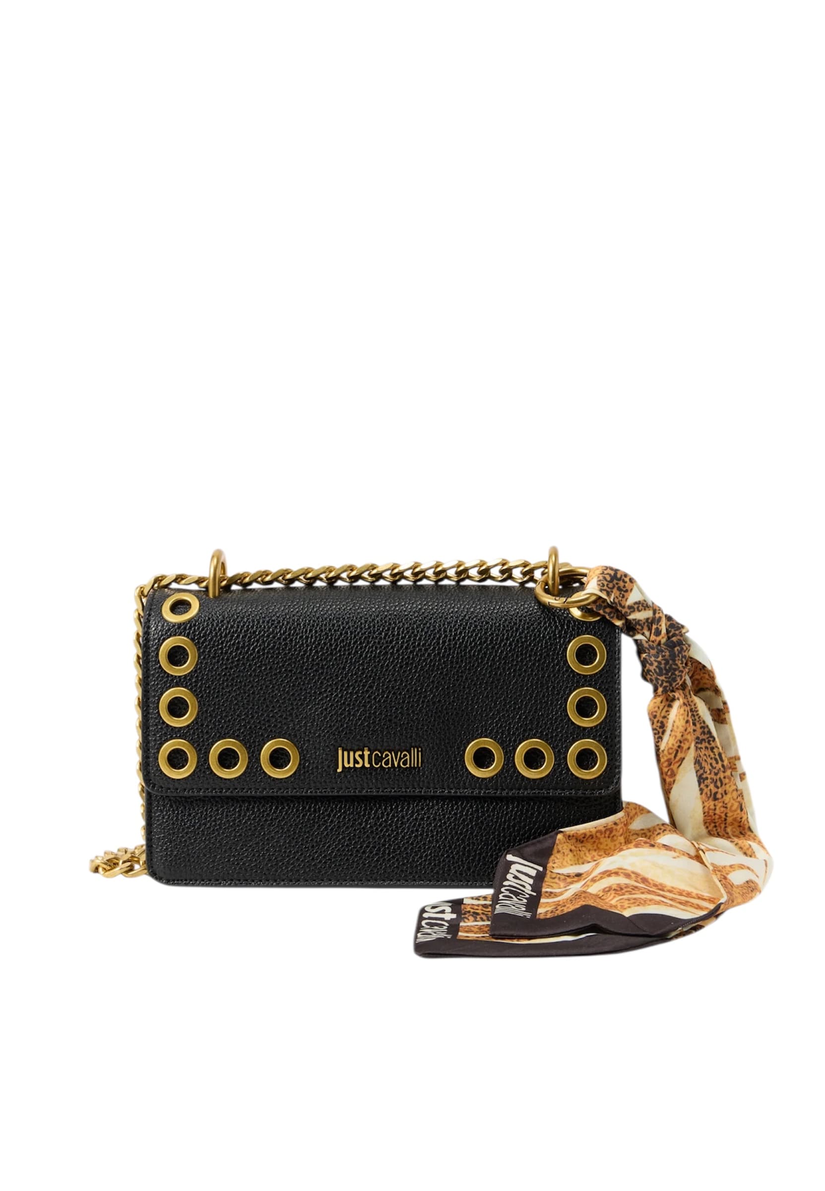 JUST CAVALLI Borsa a tracolla con occhielli Donna  con foulard - 3
