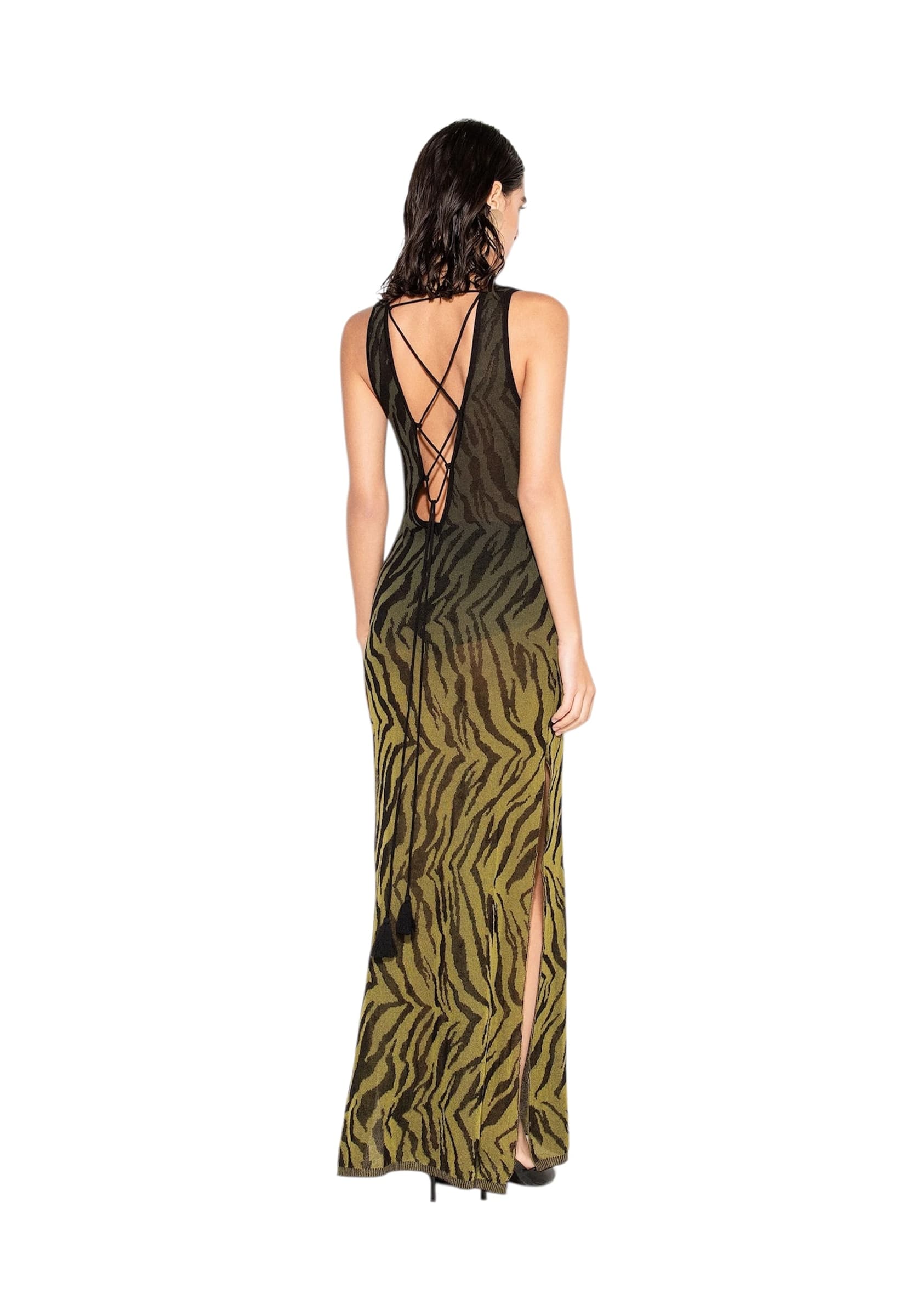AKEP Vestito lungo smanicato Donna  animalier - 2
