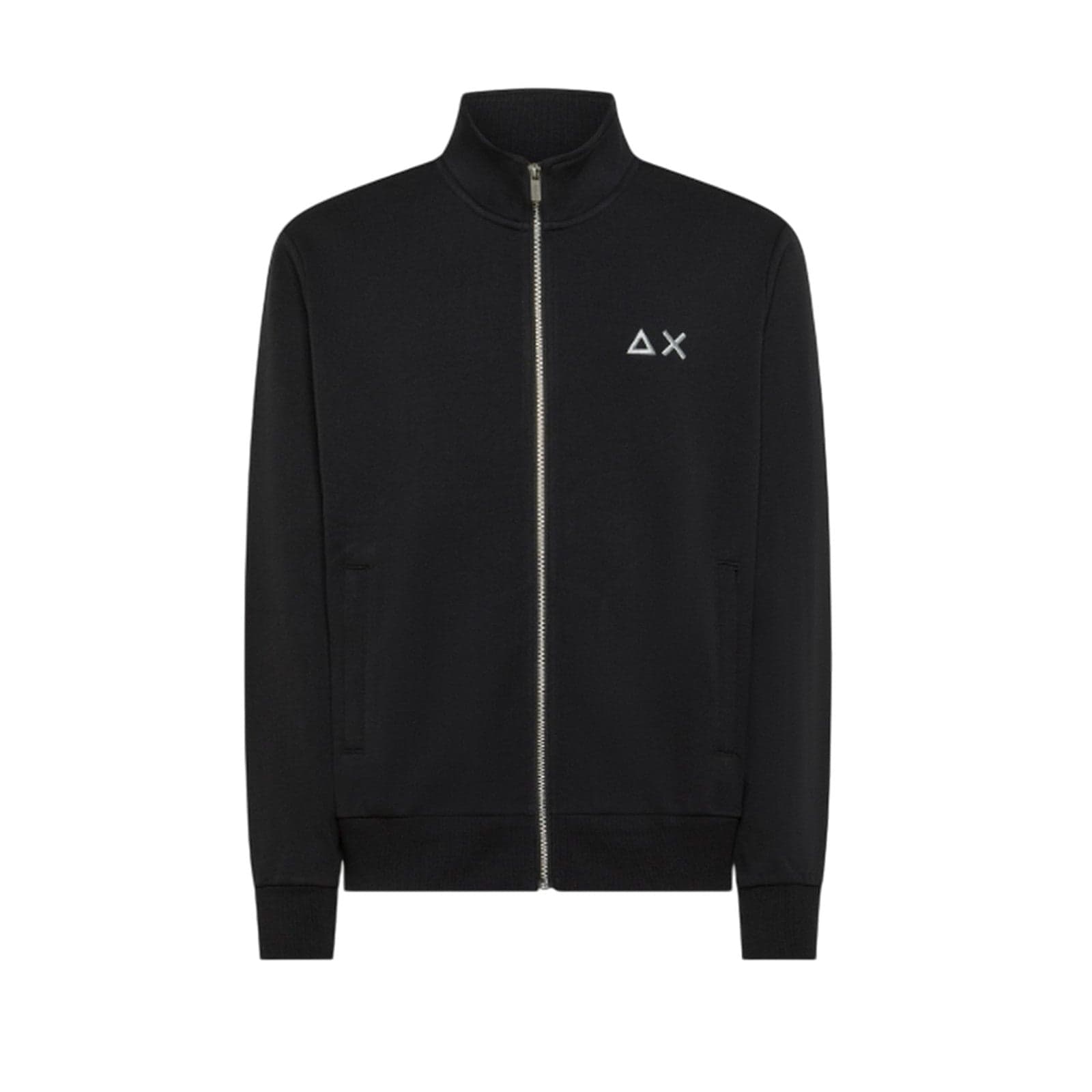 SUN68 giacche uomo sun68 - track zip basic fleece - nero - 2