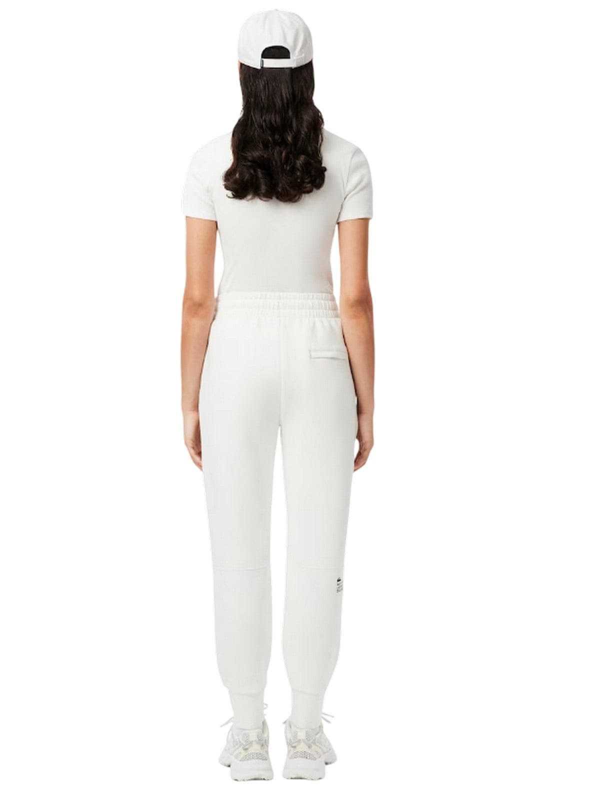 Lacoste pantaloni donna lacoste - pant. tuta - bianco - 5